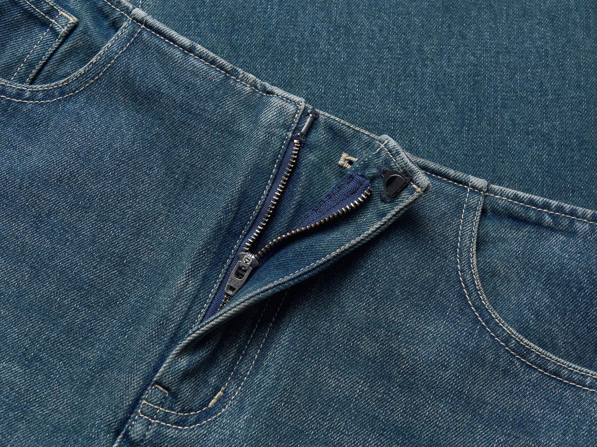 Cotton Denim Midi Skirt - Image 13