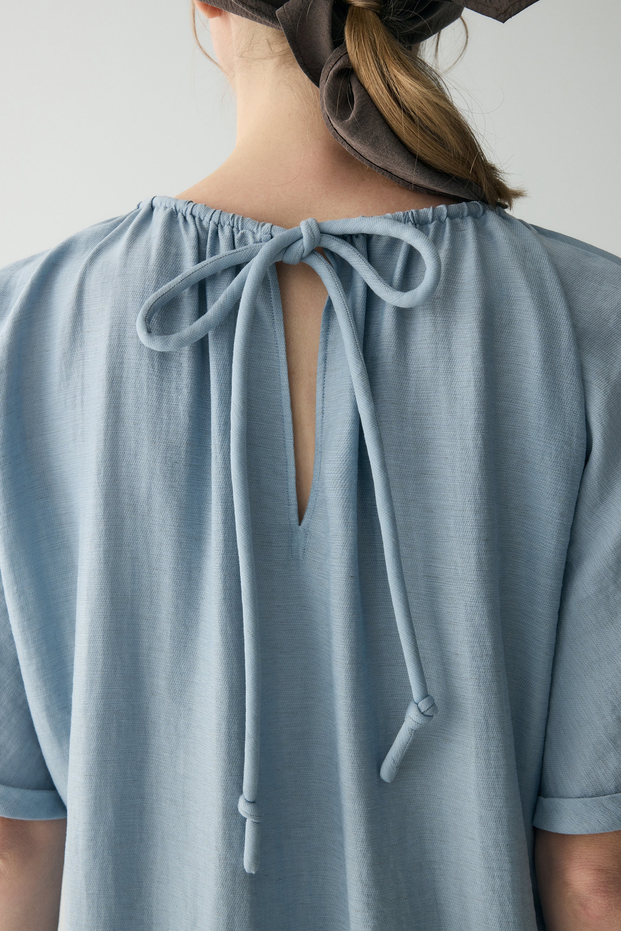 Drawstring V-neck Dress - Image 10