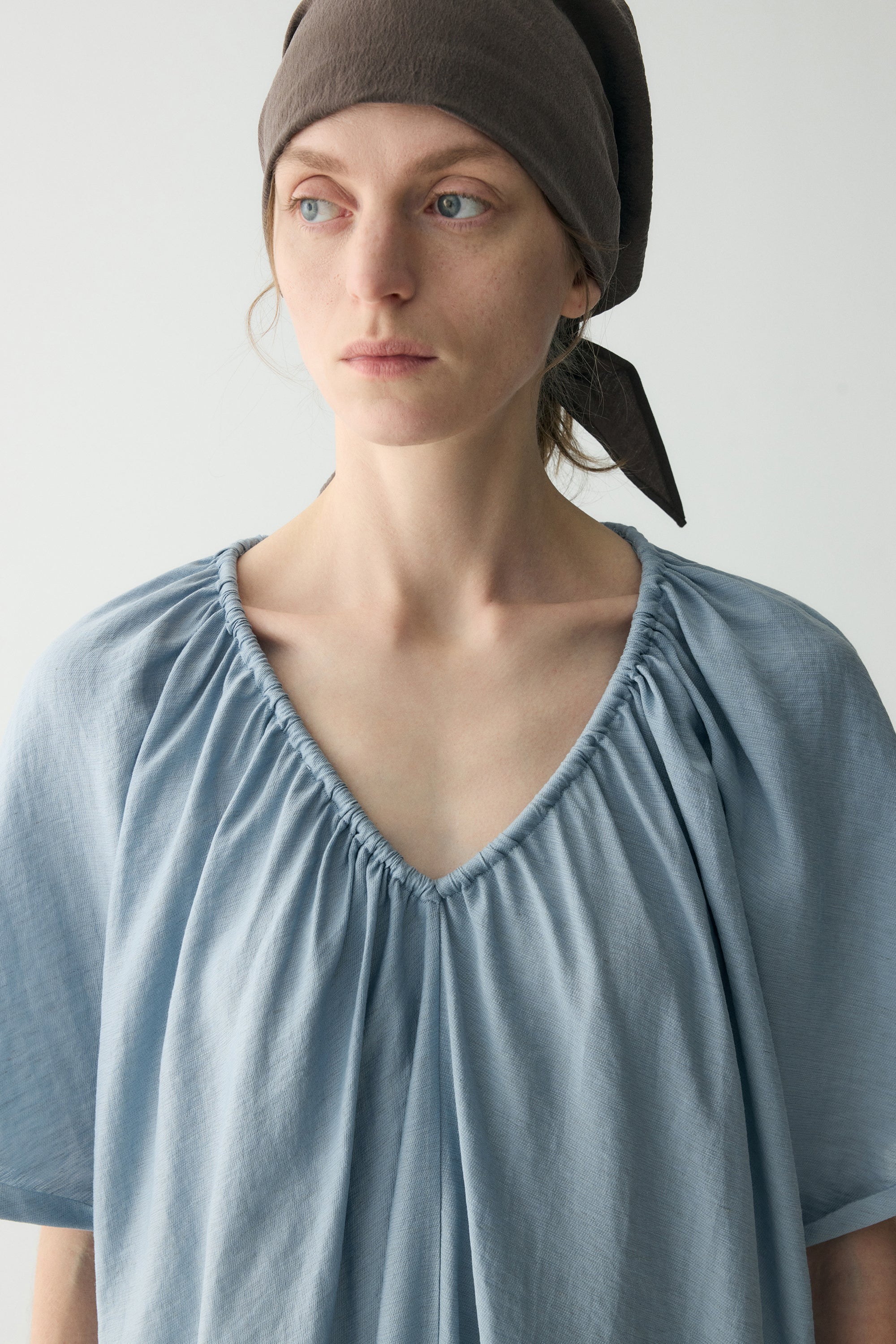 Drawstring V-neck Dress - Image 9