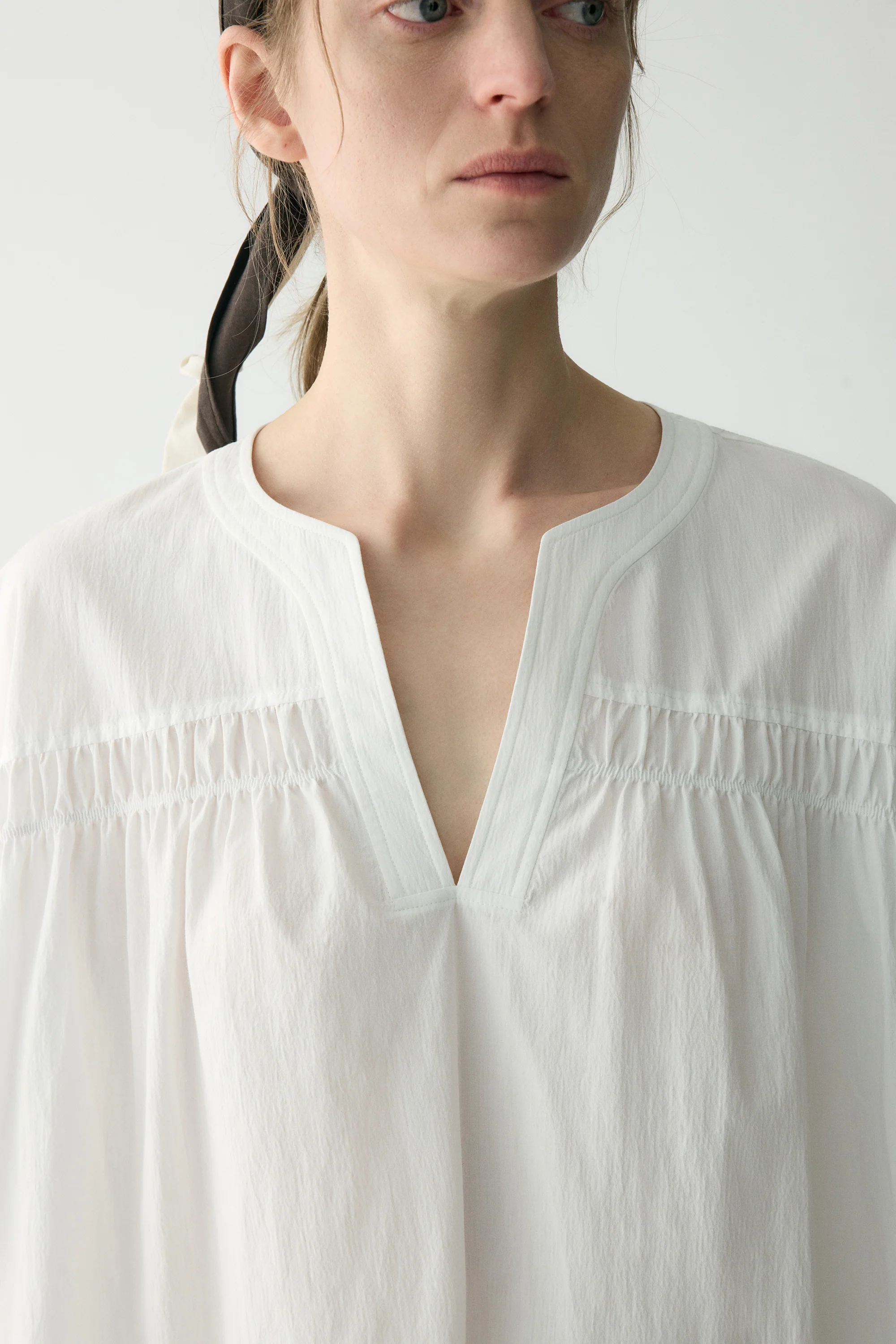 Cotton Pleated Mini Dress - Image 14