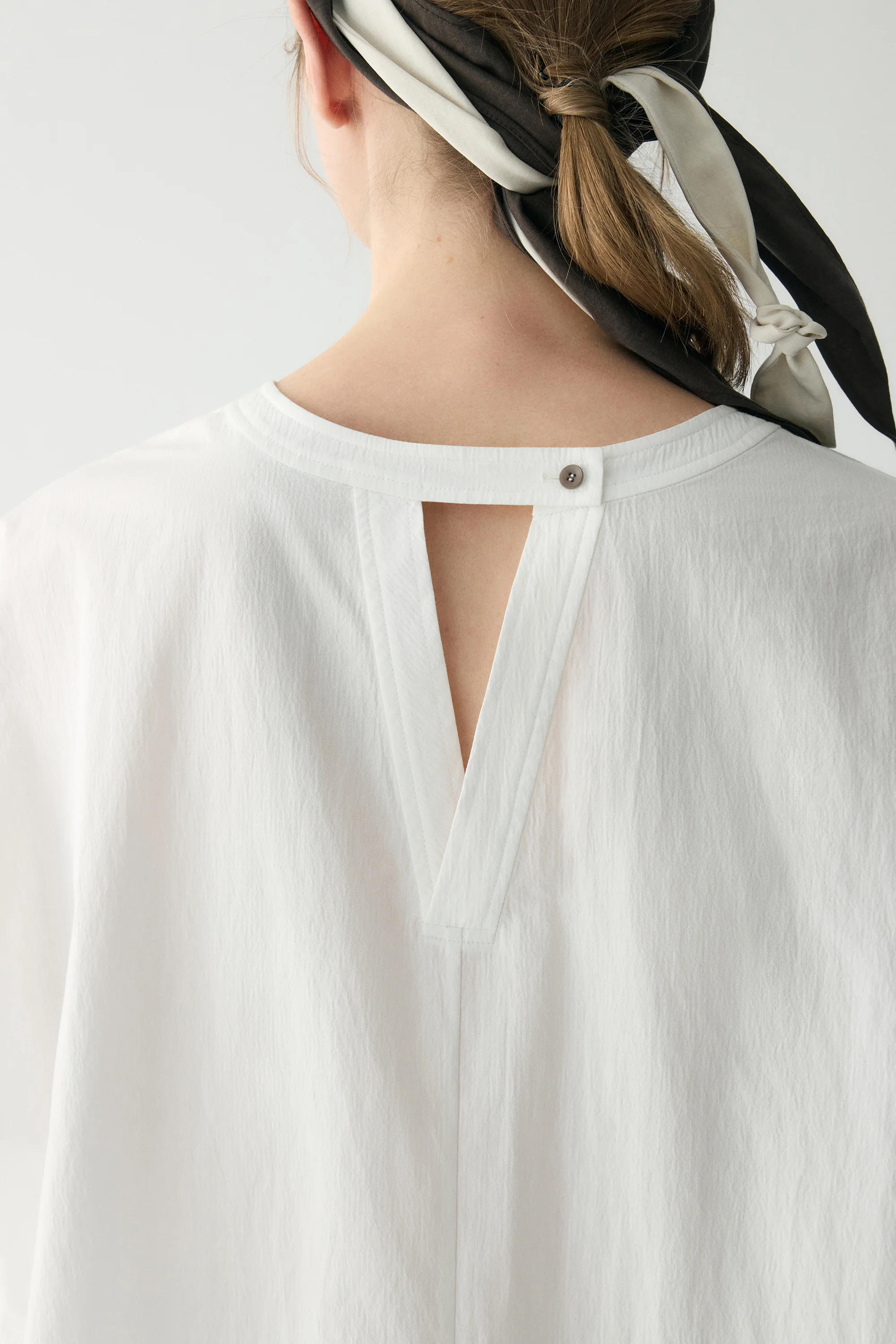 Cotton Pleated Mini Dress - Image 15