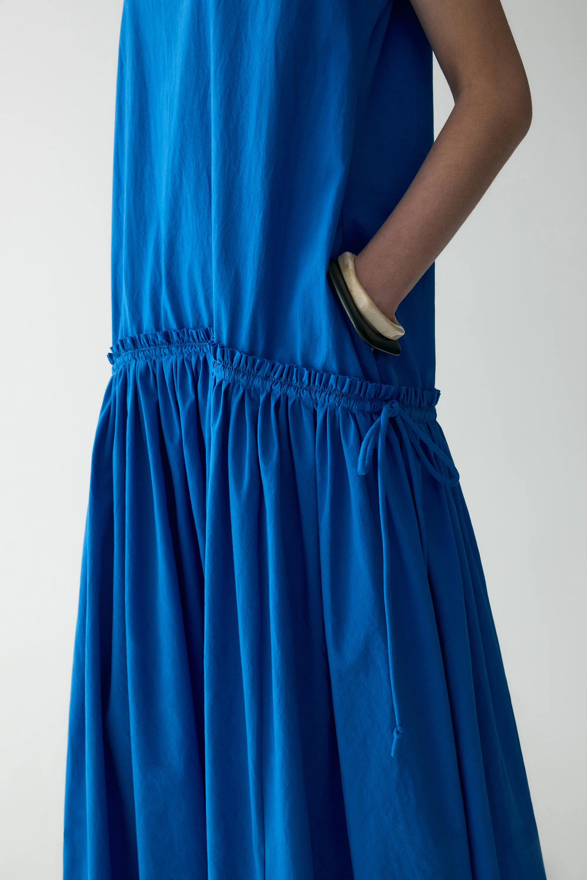 Cotton Pleated Maxi Dress - Image 12