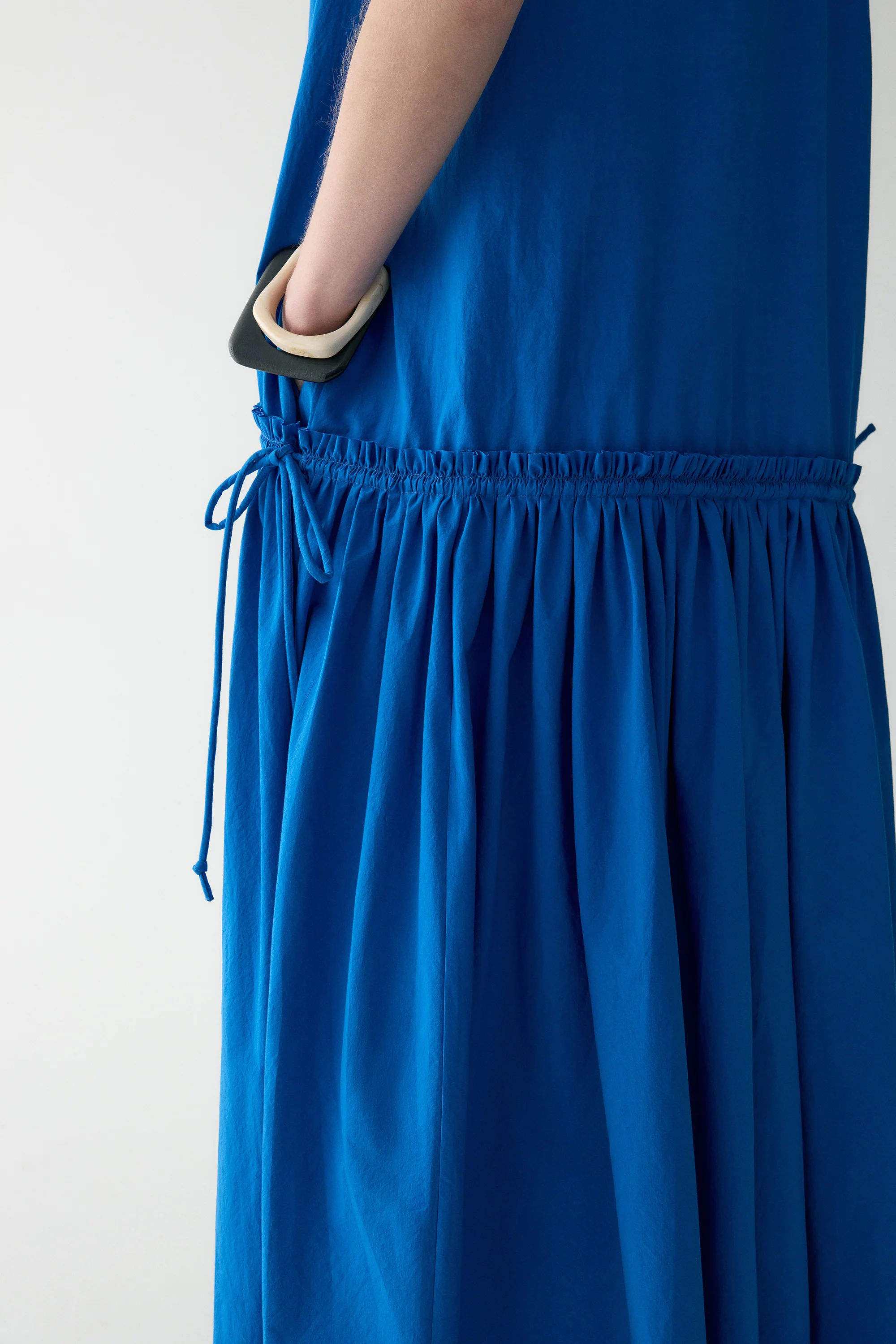 Cotton Pleated Maxi Dress - Image 13