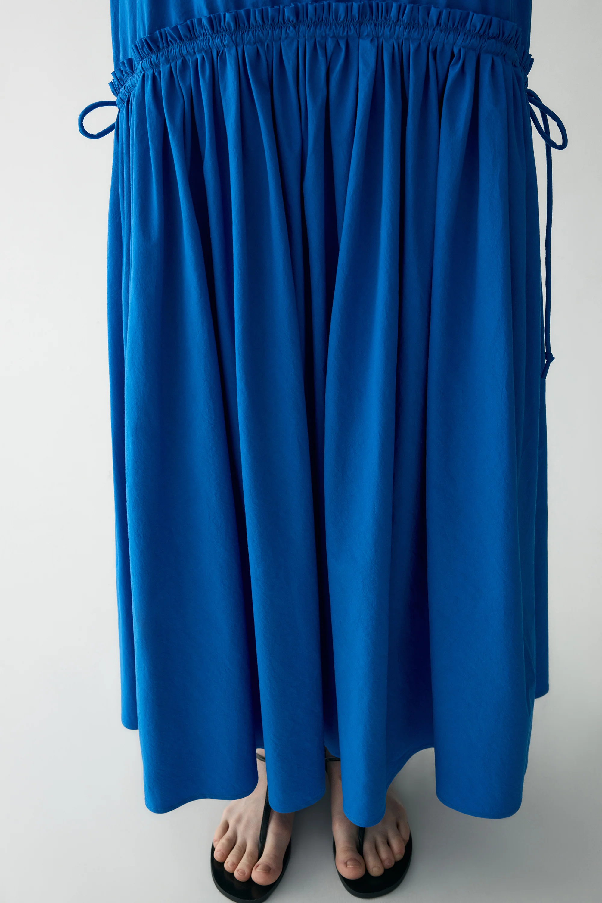 Cotton Pleated Maxi Dress - Image 15