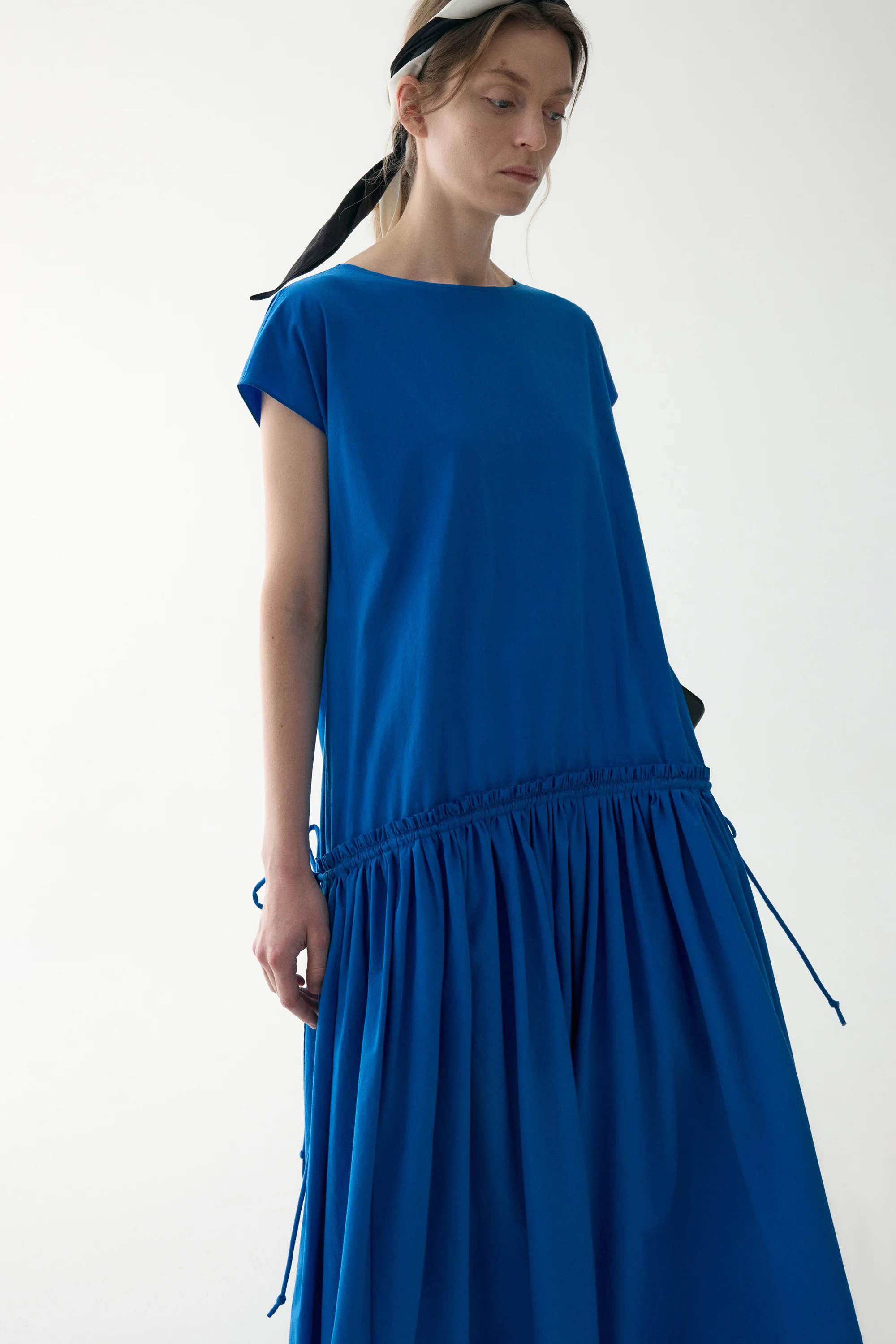 Cotton Pleated Maxi Dress - Image 8