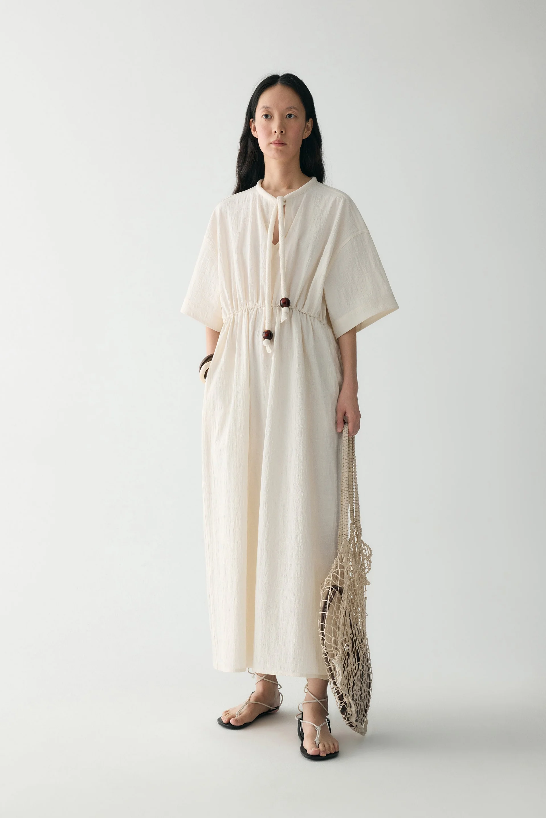 Tie-detail Maxi Dress