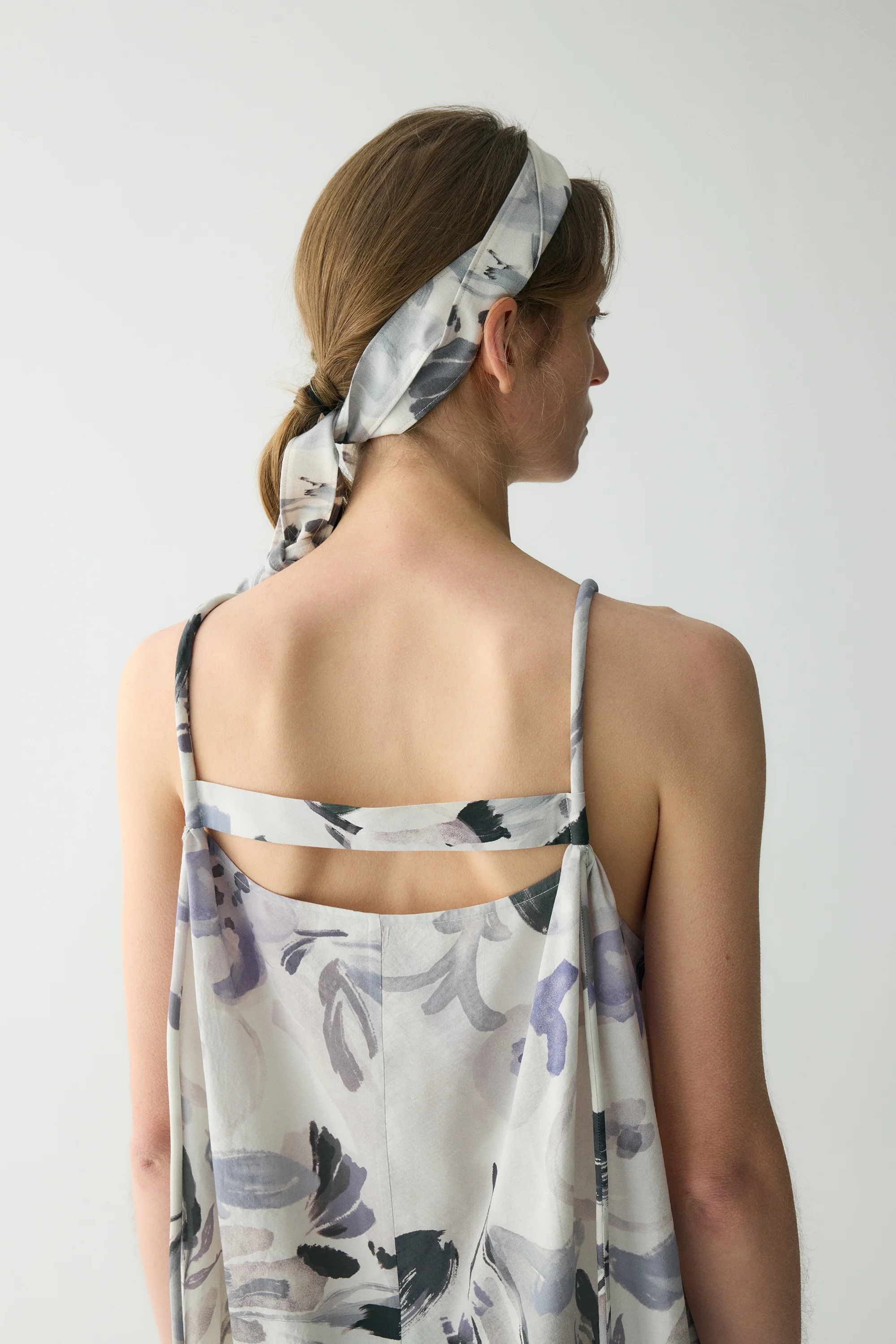 Ink-printed Silk Dress - Image 10