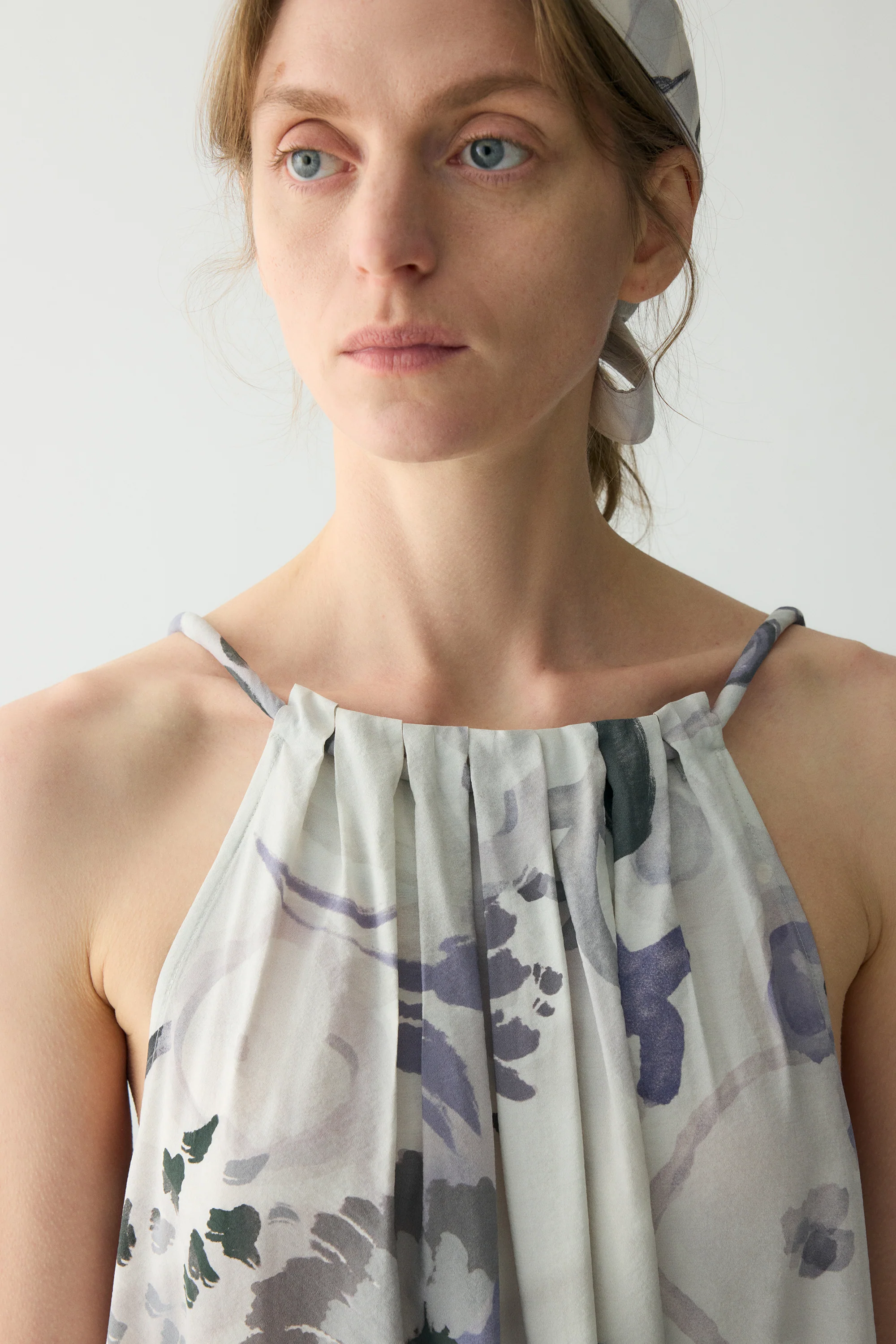 Ink-printed Silk Dress - Image 11
