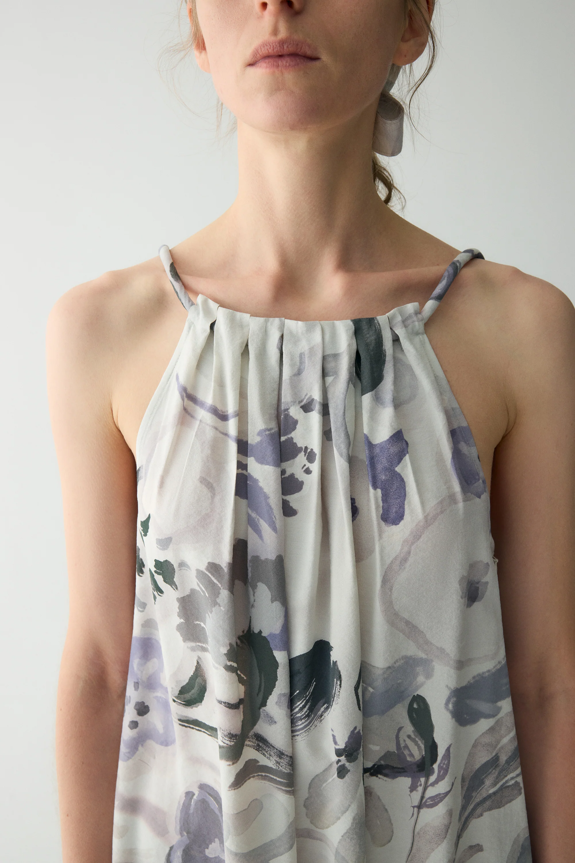 Ink-printed Silk Dress - Image 12