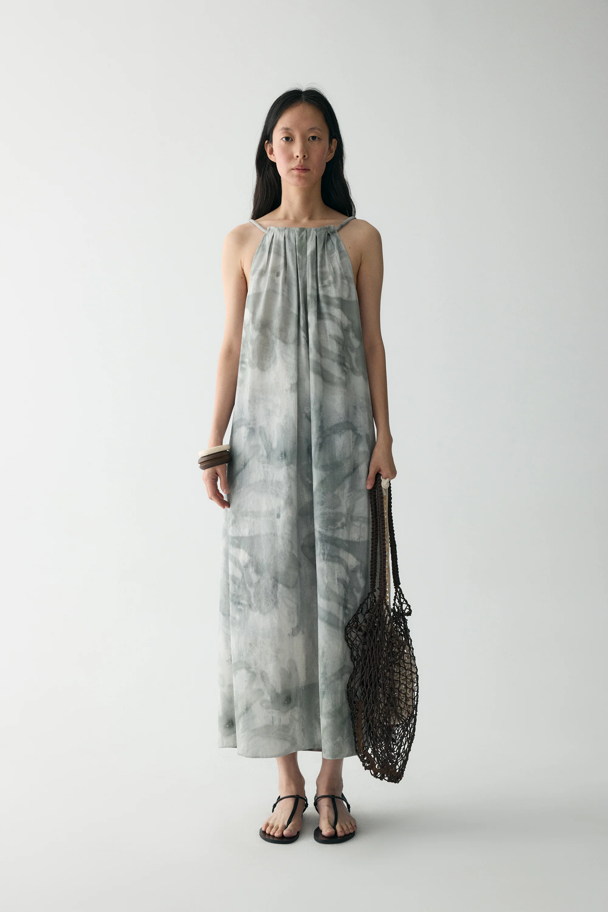 Ink-printed Silk Dress - Image 16