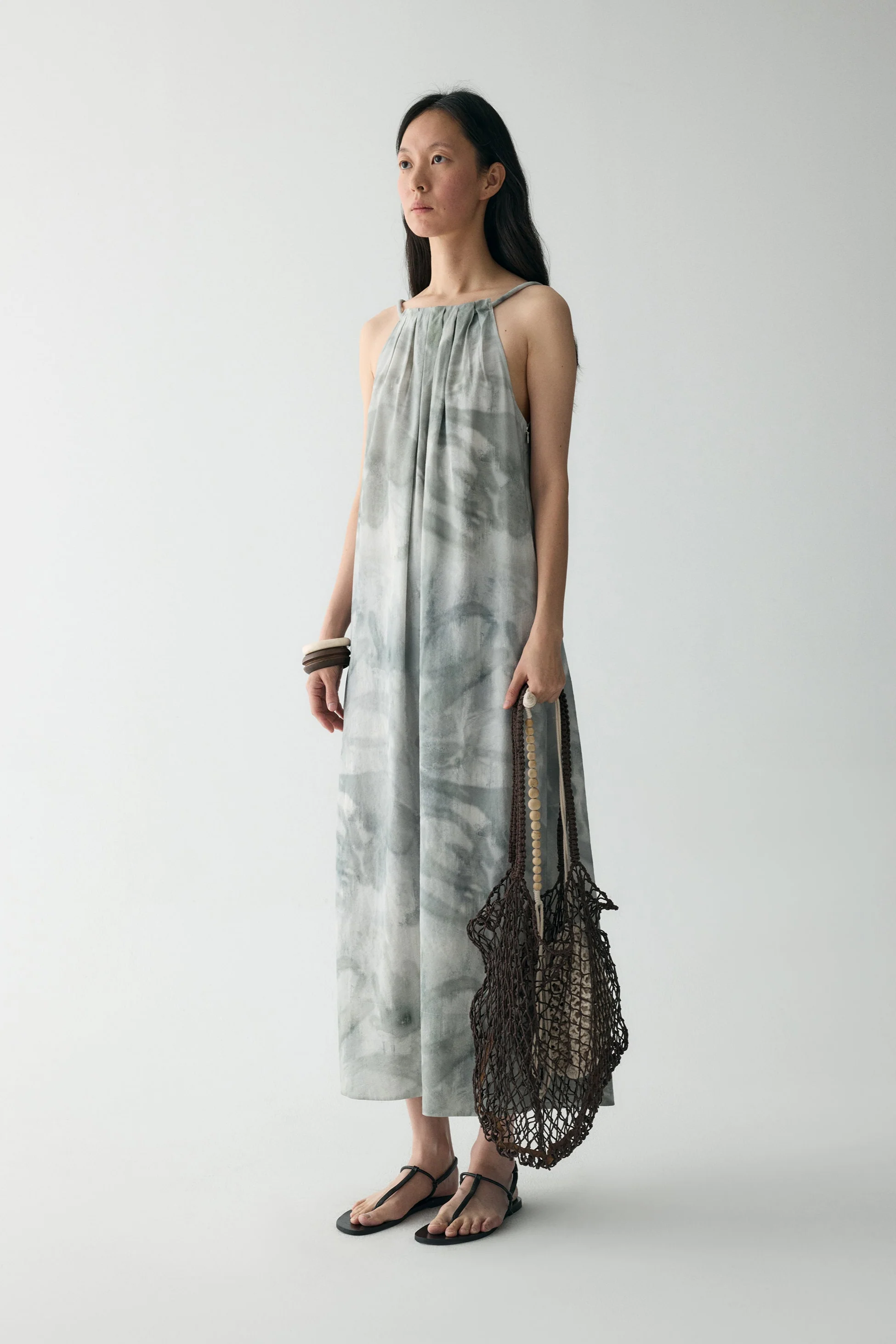 Ink-printed Silk Dress - Image 17