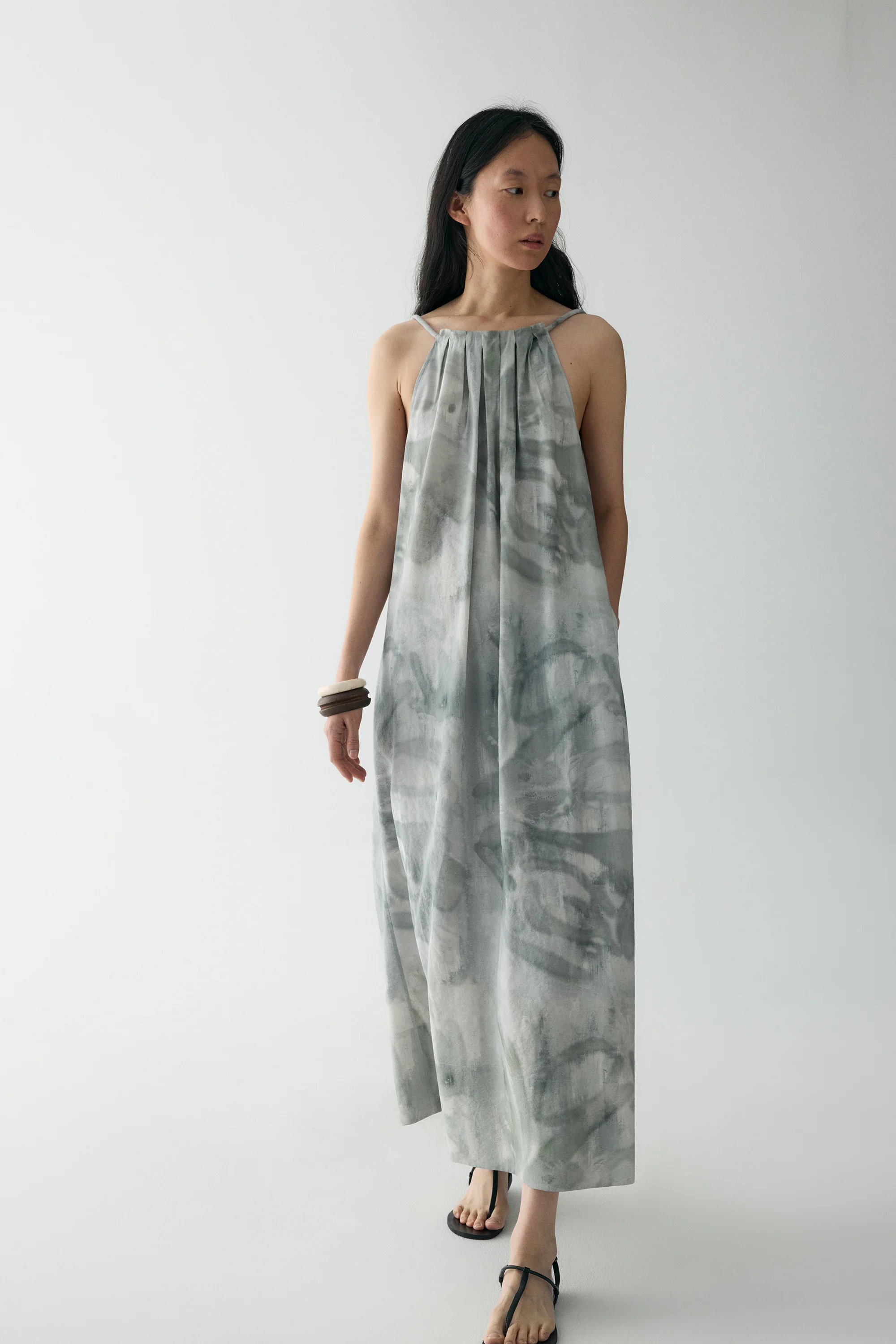 Ink-printed Silk Dress - Image 19