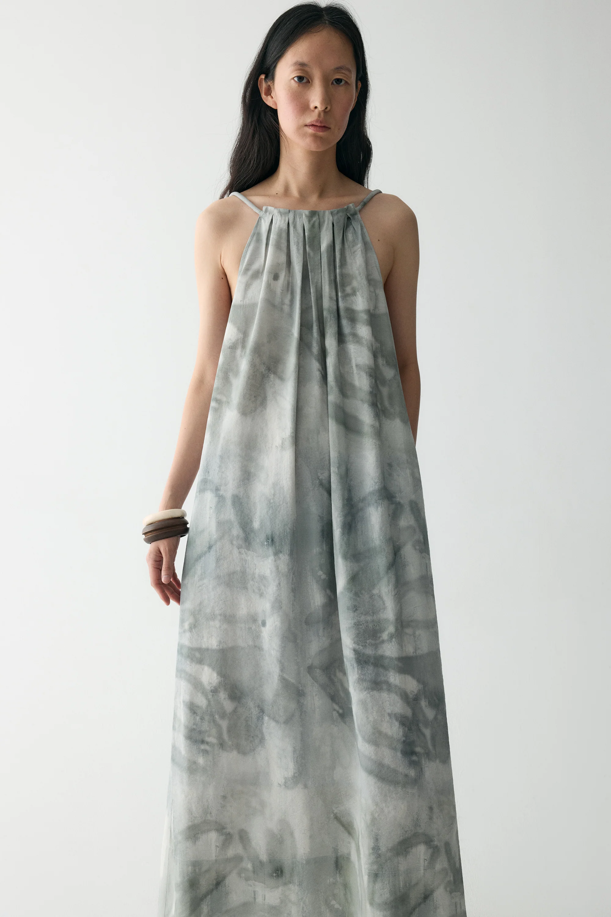 Ink-printed Silk Dress - Image 20