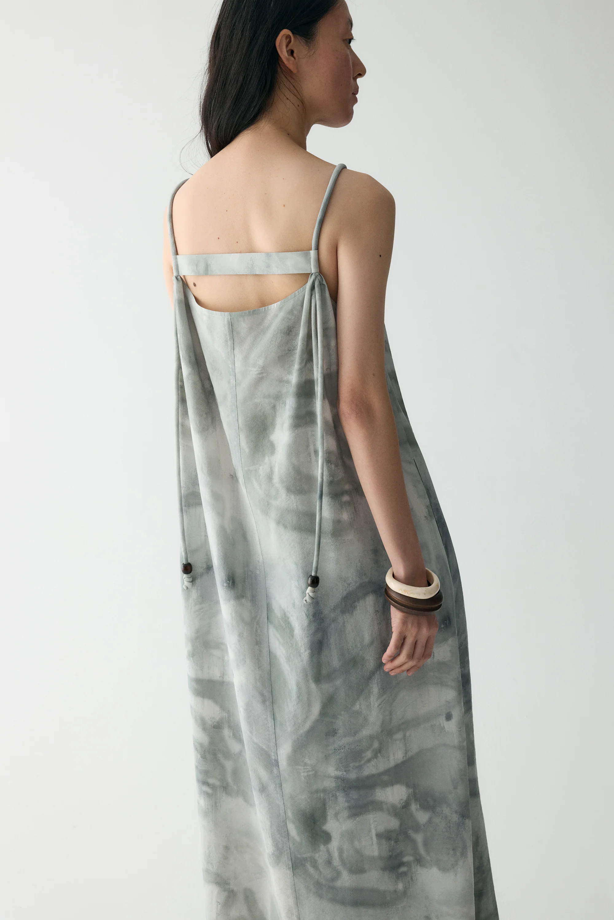 Ink-printed Silk Dress - Image 21