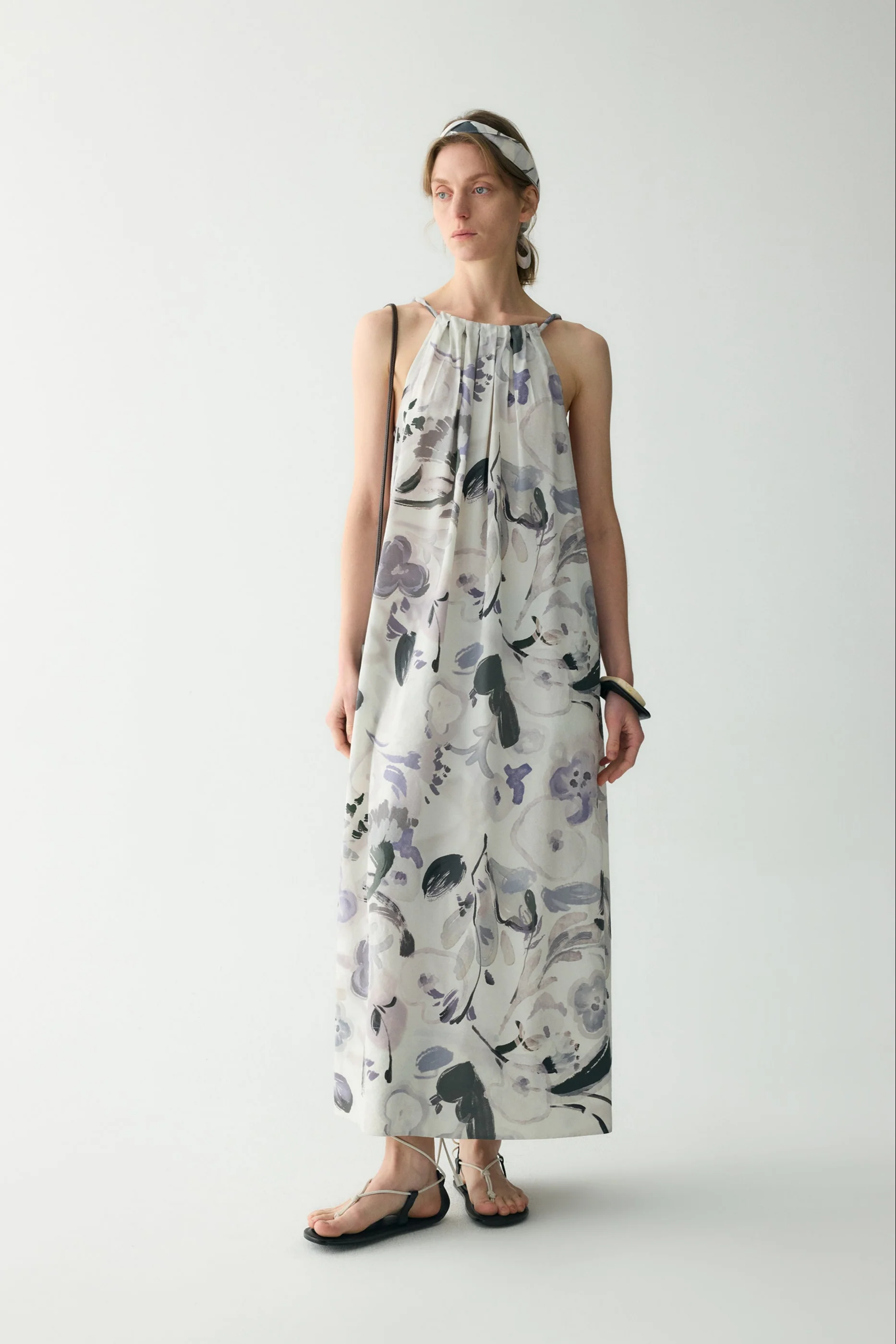 Ink-printed Silk Dress - Image 3