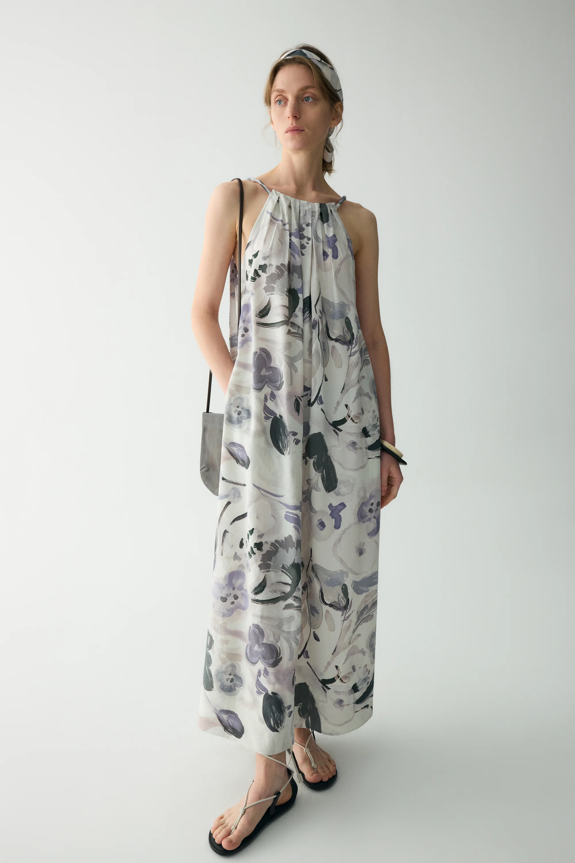 Ink-printed Silk Dress - Image 4