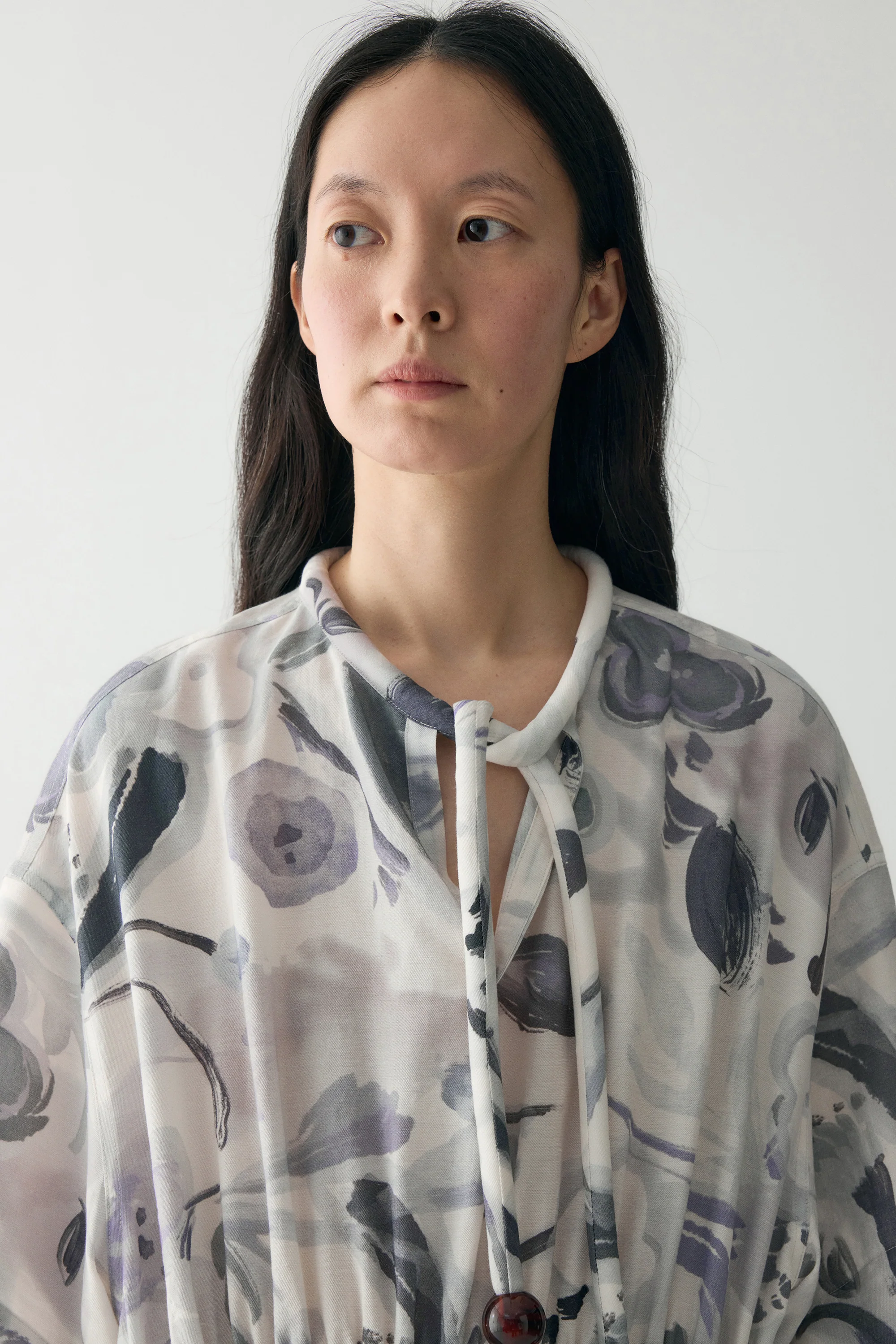 Ink-printed Midi Dress - Image 13