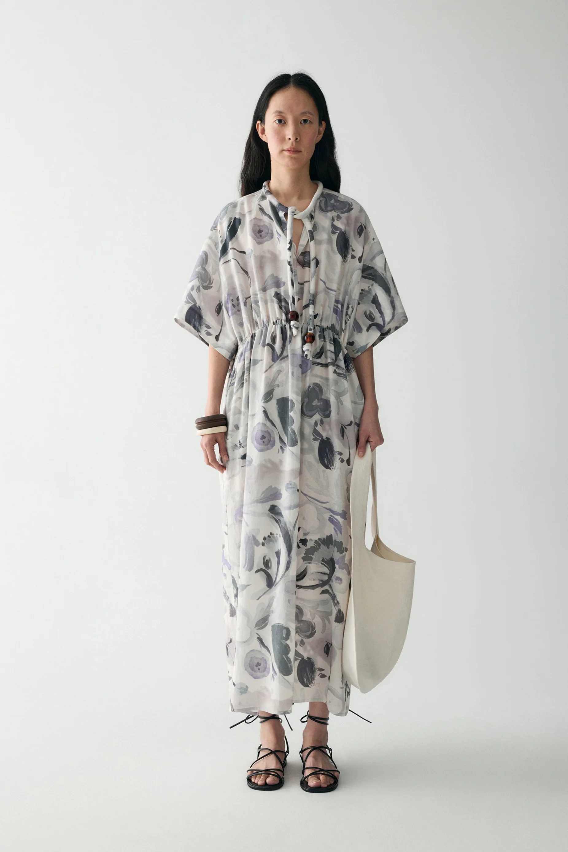 Ink-printed Midi Dress - Image 3