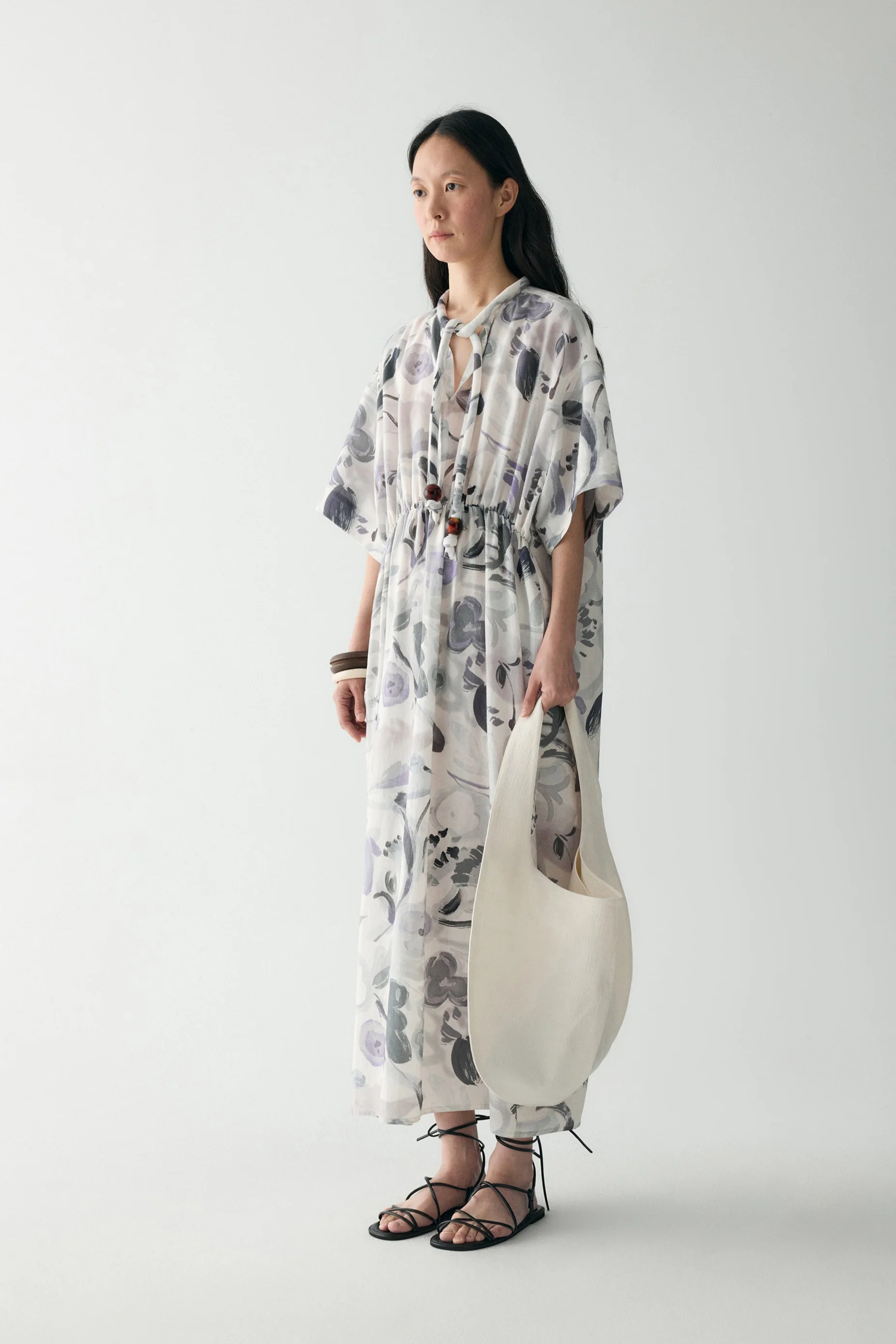 Ink-printed Midi Dress - Image 4