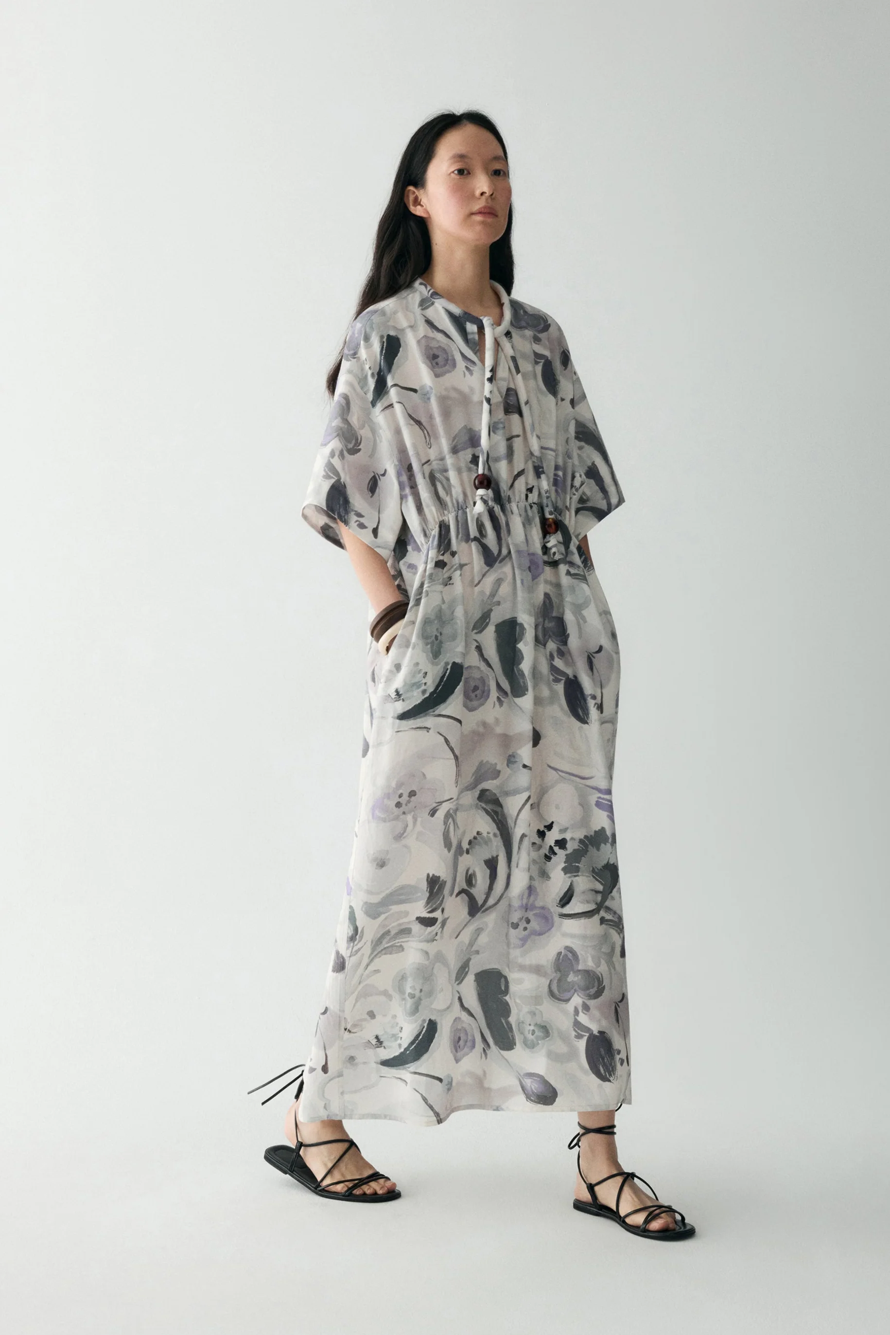 Ink-printed Midi Dress - Image 5