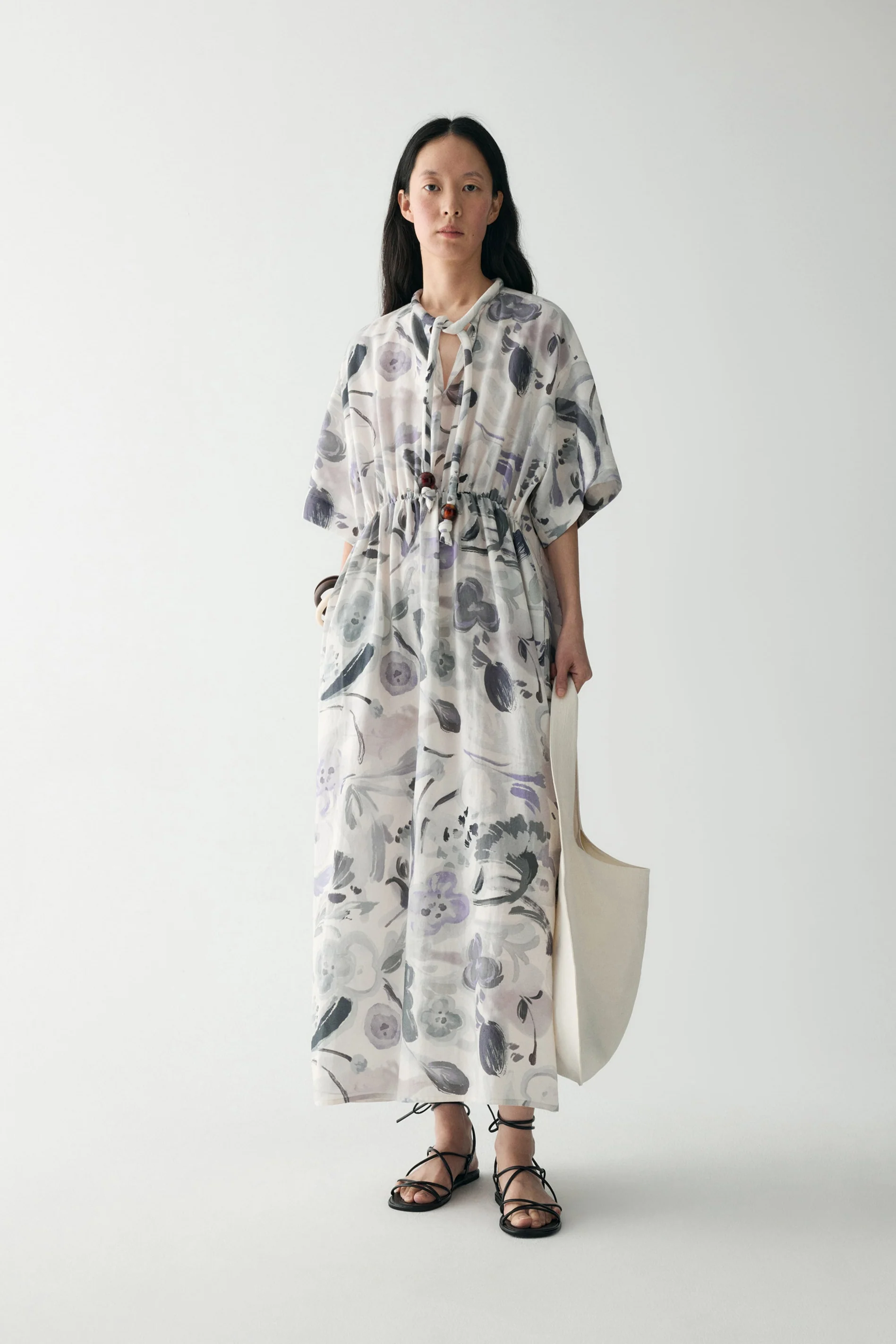 Ink-printed Midi Dress - Image 6