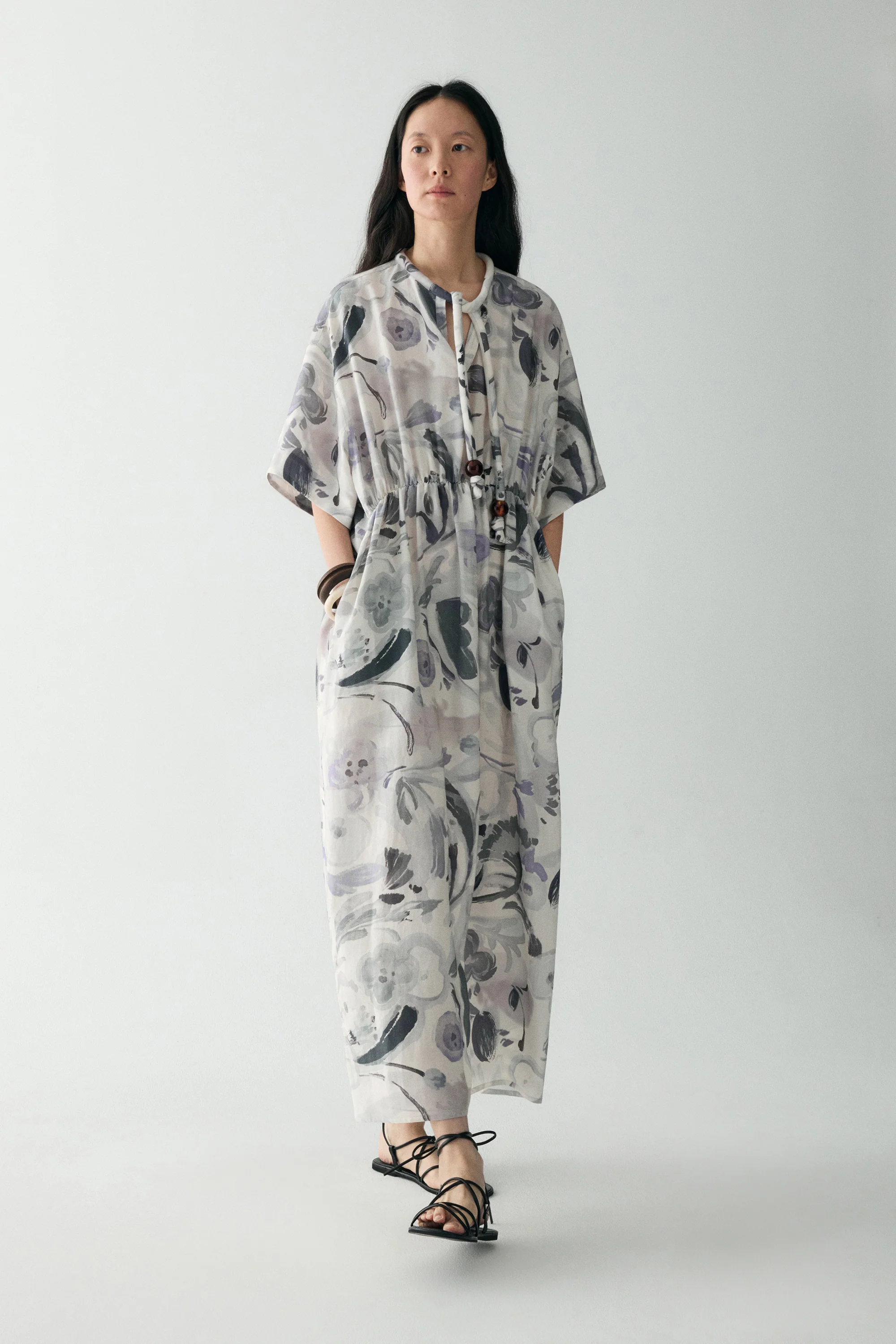 Ink-printed Midi Dress - Image 7