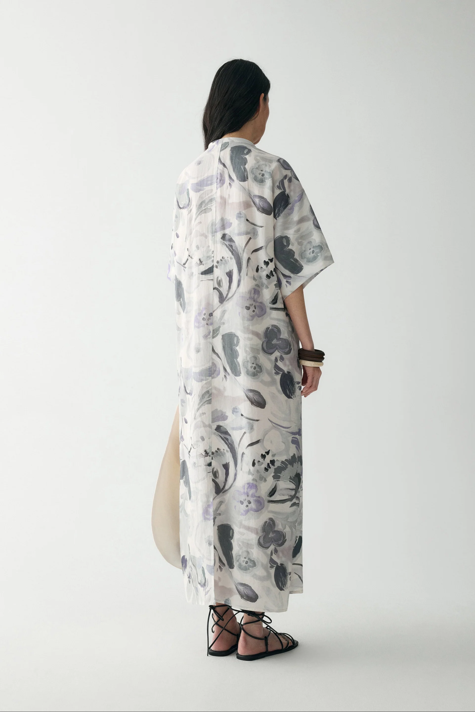 Ink-printed Midi Dress - Image 8