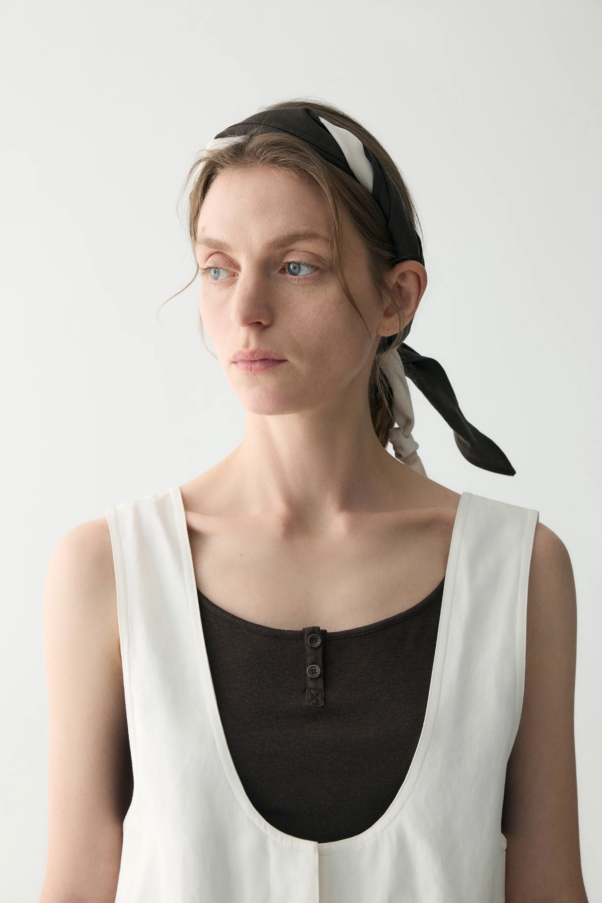 Curved Cotton-linen Jumpsuit - Image 8