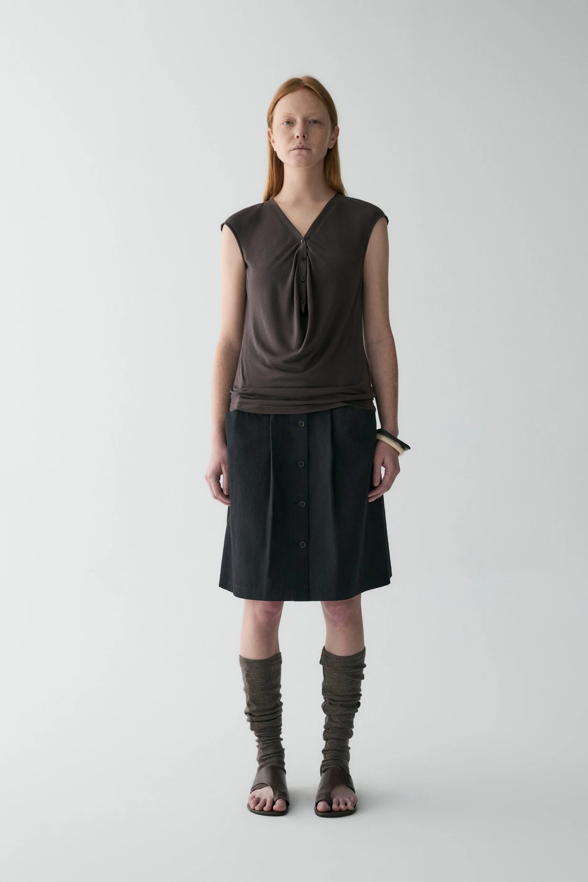 Two-way Collar T-shirt - Image 12