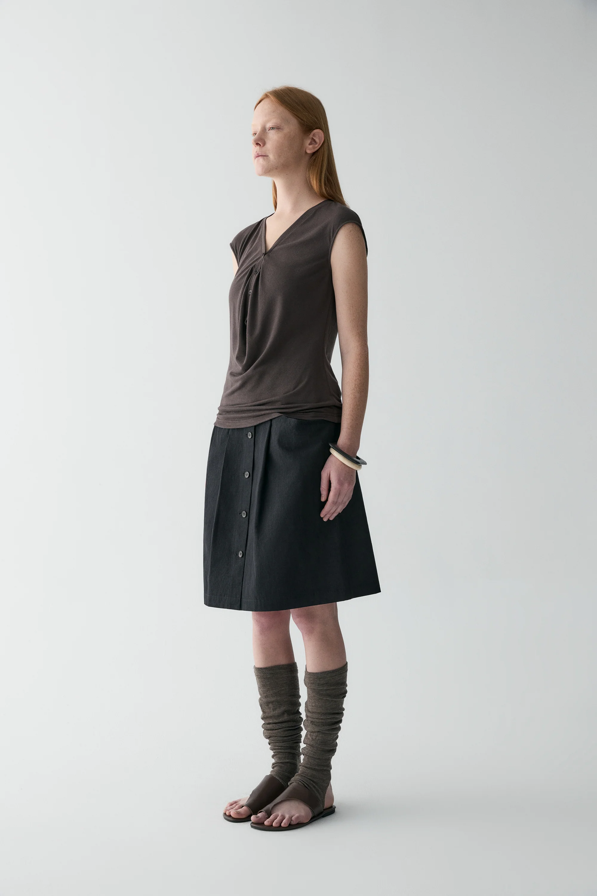 Two-way Collar T-shirt - Image 13