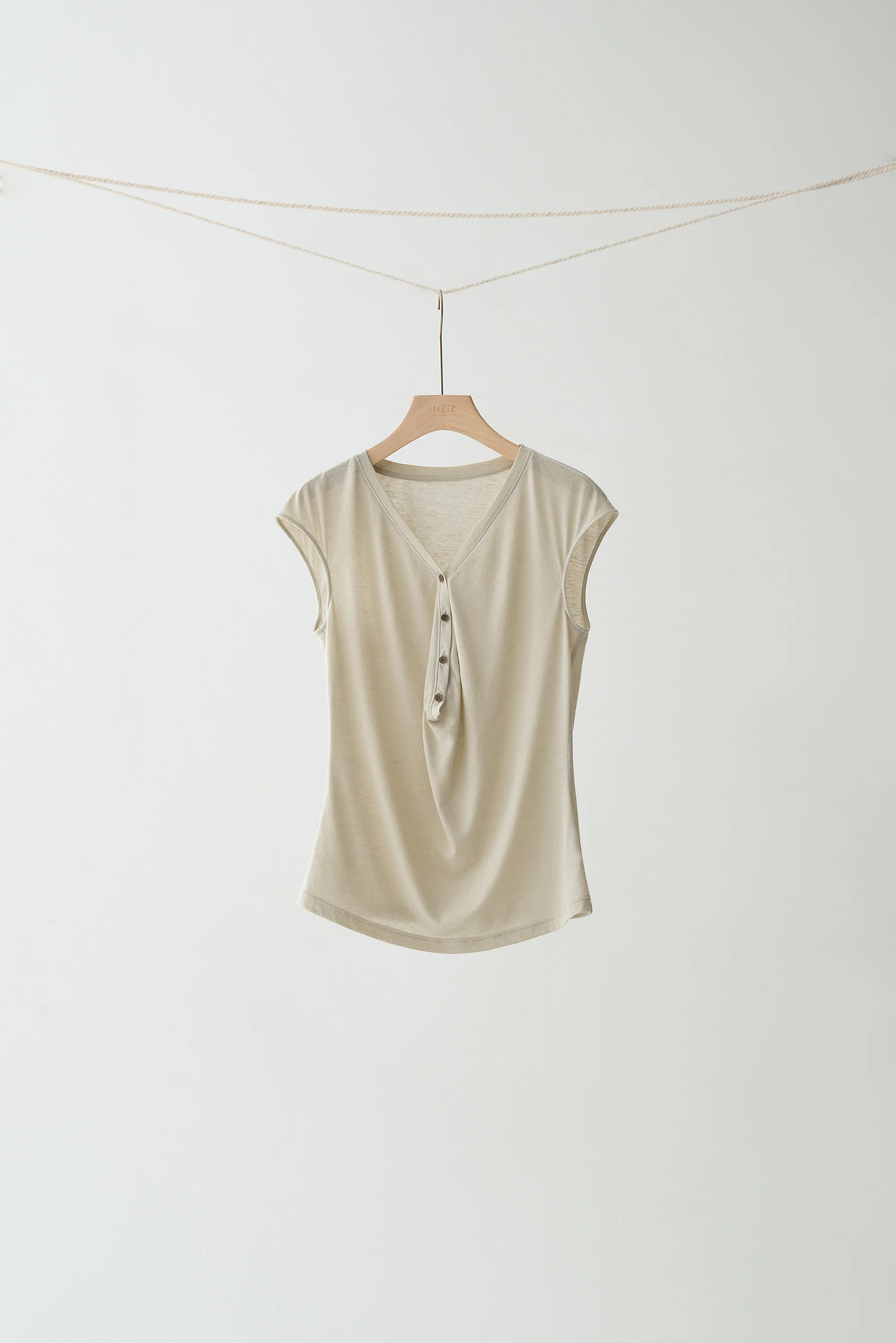 Two-way Collar T-shirt - Image 2