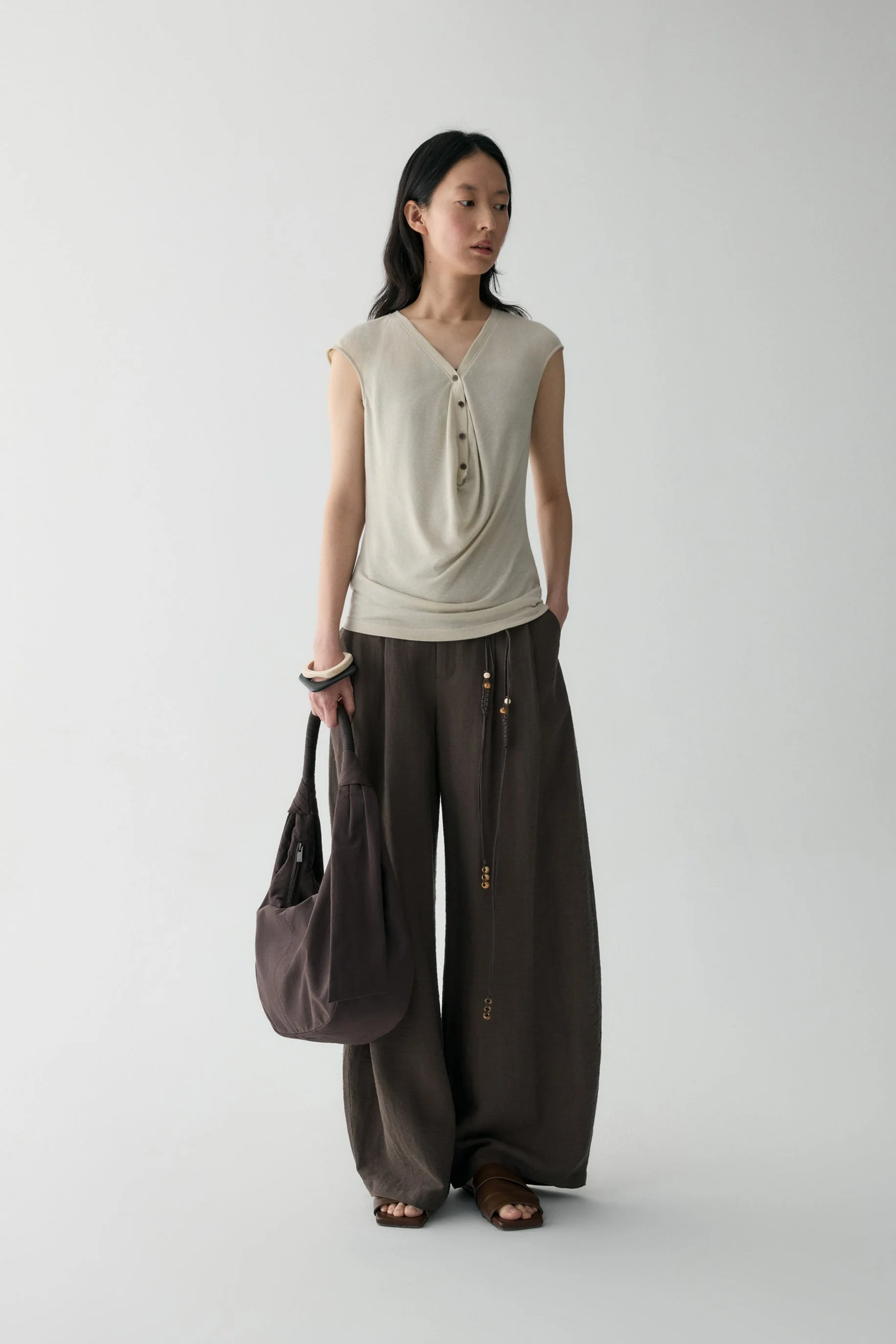 Two-way Collar T-shirt - Image 4