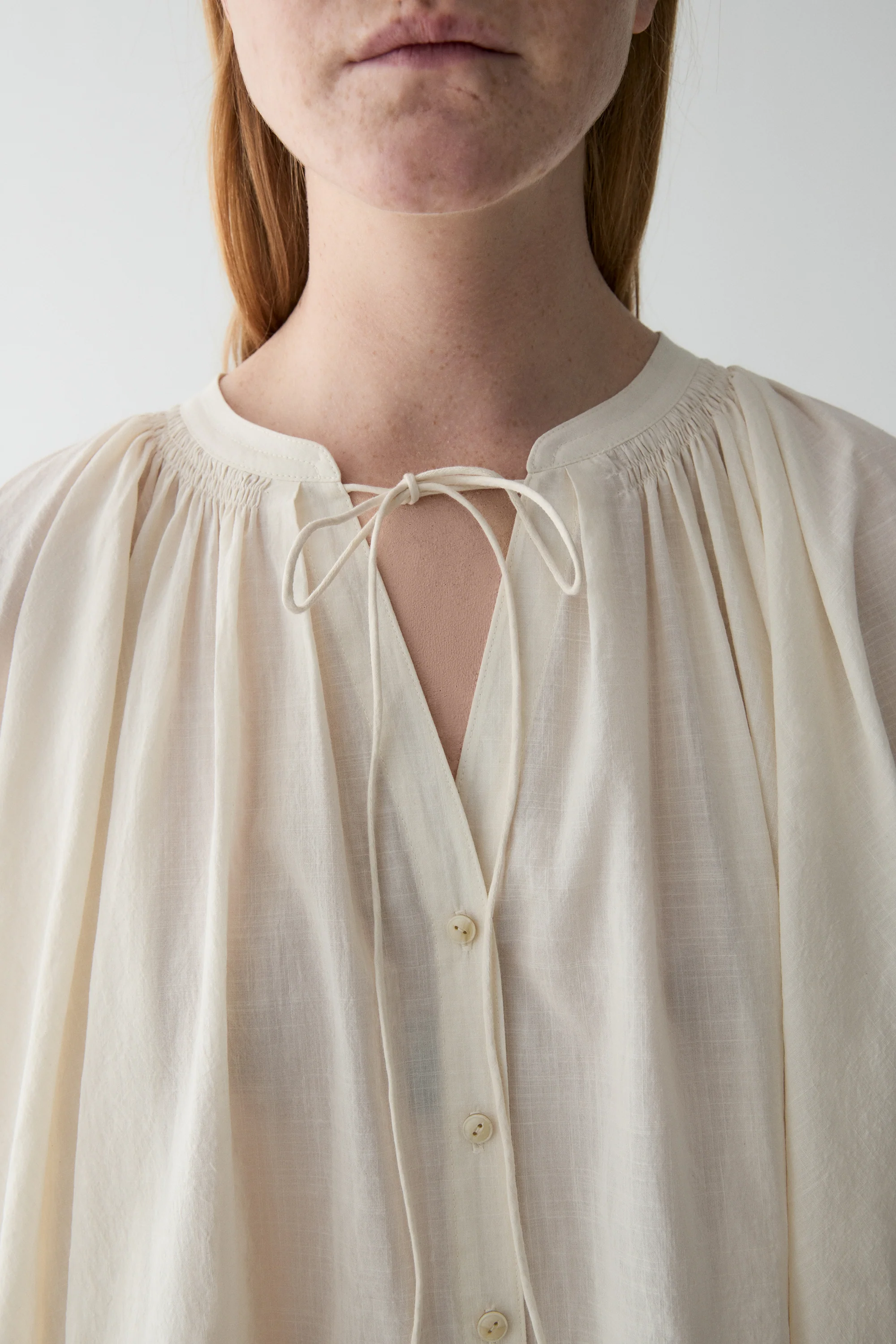 Drawsting Cotton Shirt - Image 11