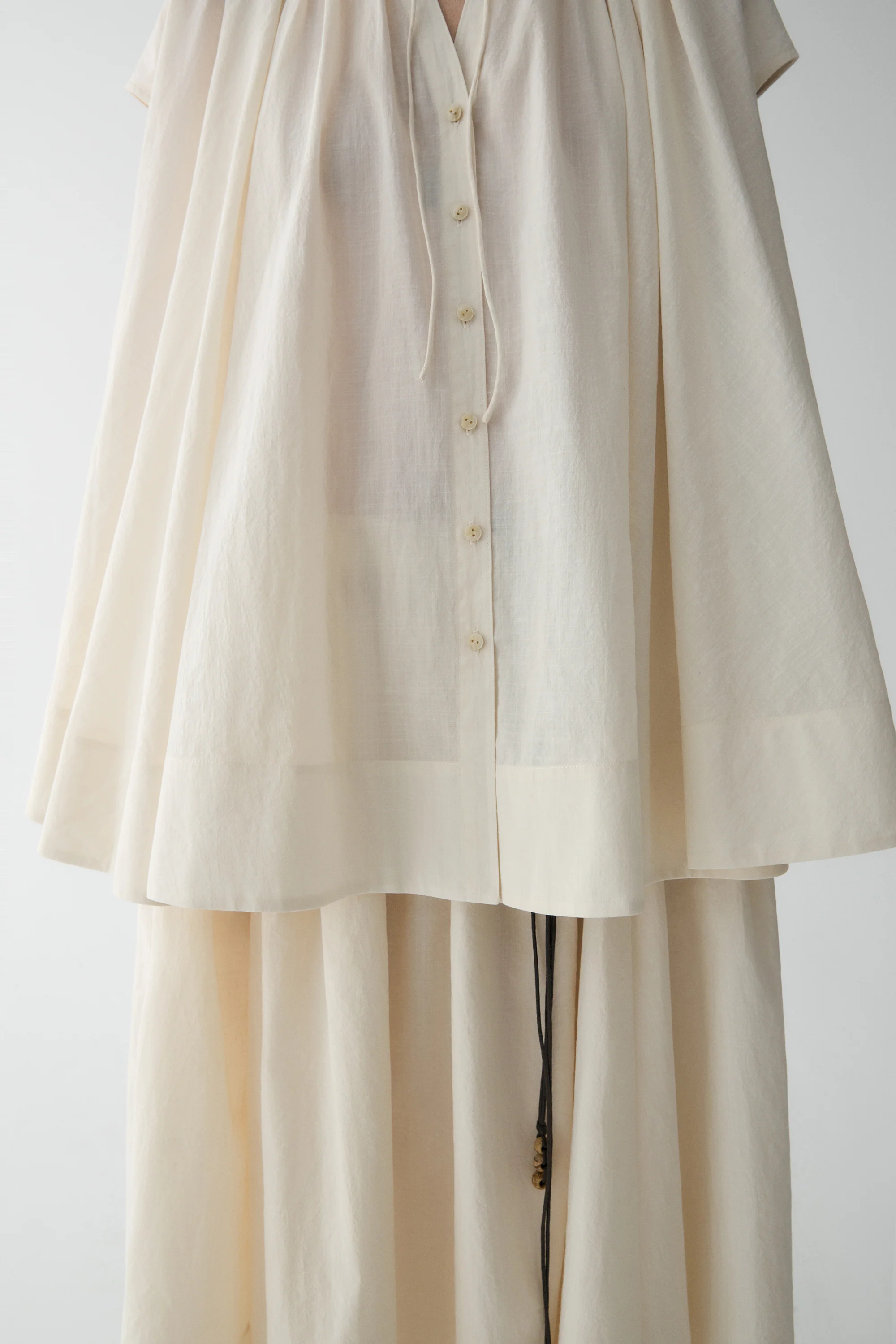 Drawsting Cotton Shirt - Image 13