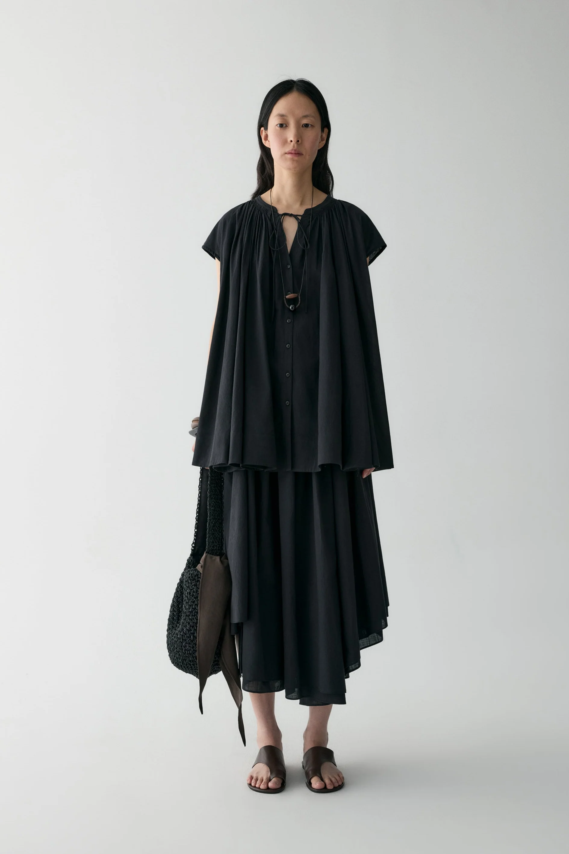 Drawsting Cotton Shirt - Image 15