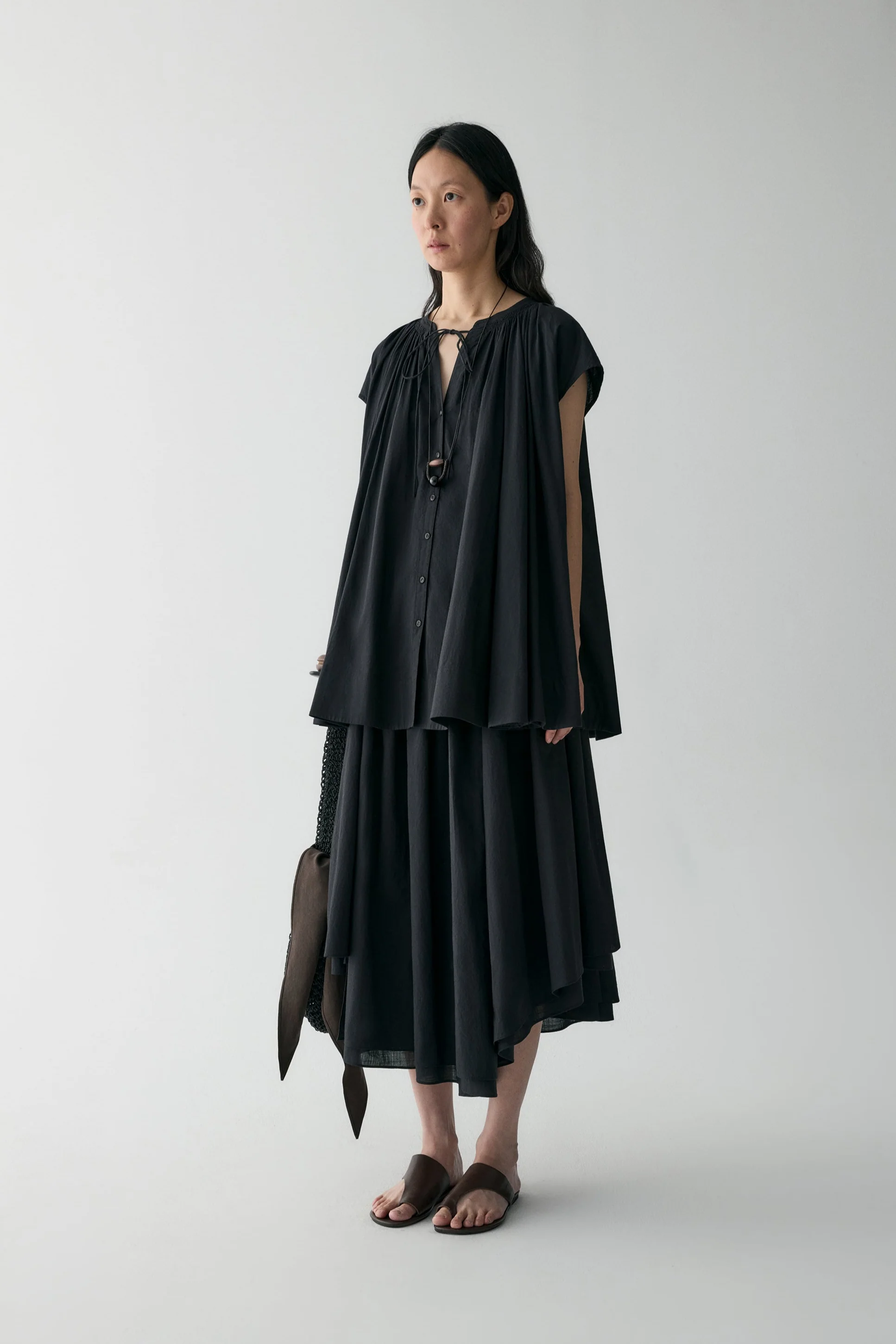 Drawsting Cotton Shirt - Image 16