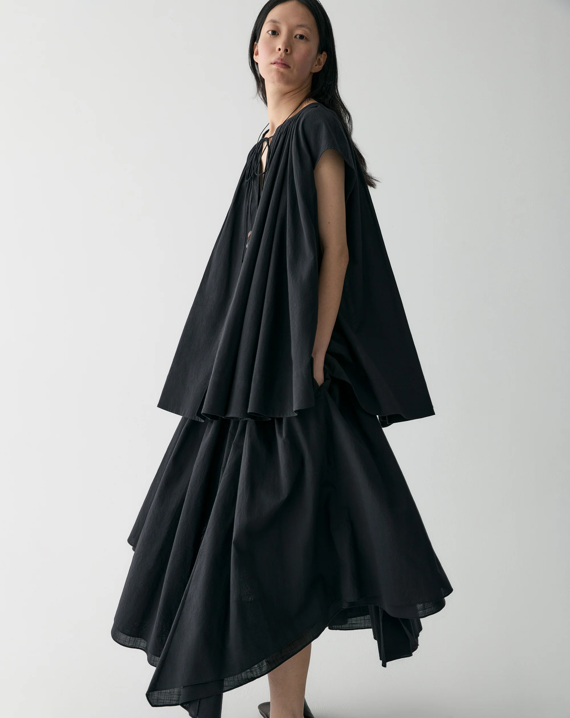 Drawsting Cotton Shirt - Image 20