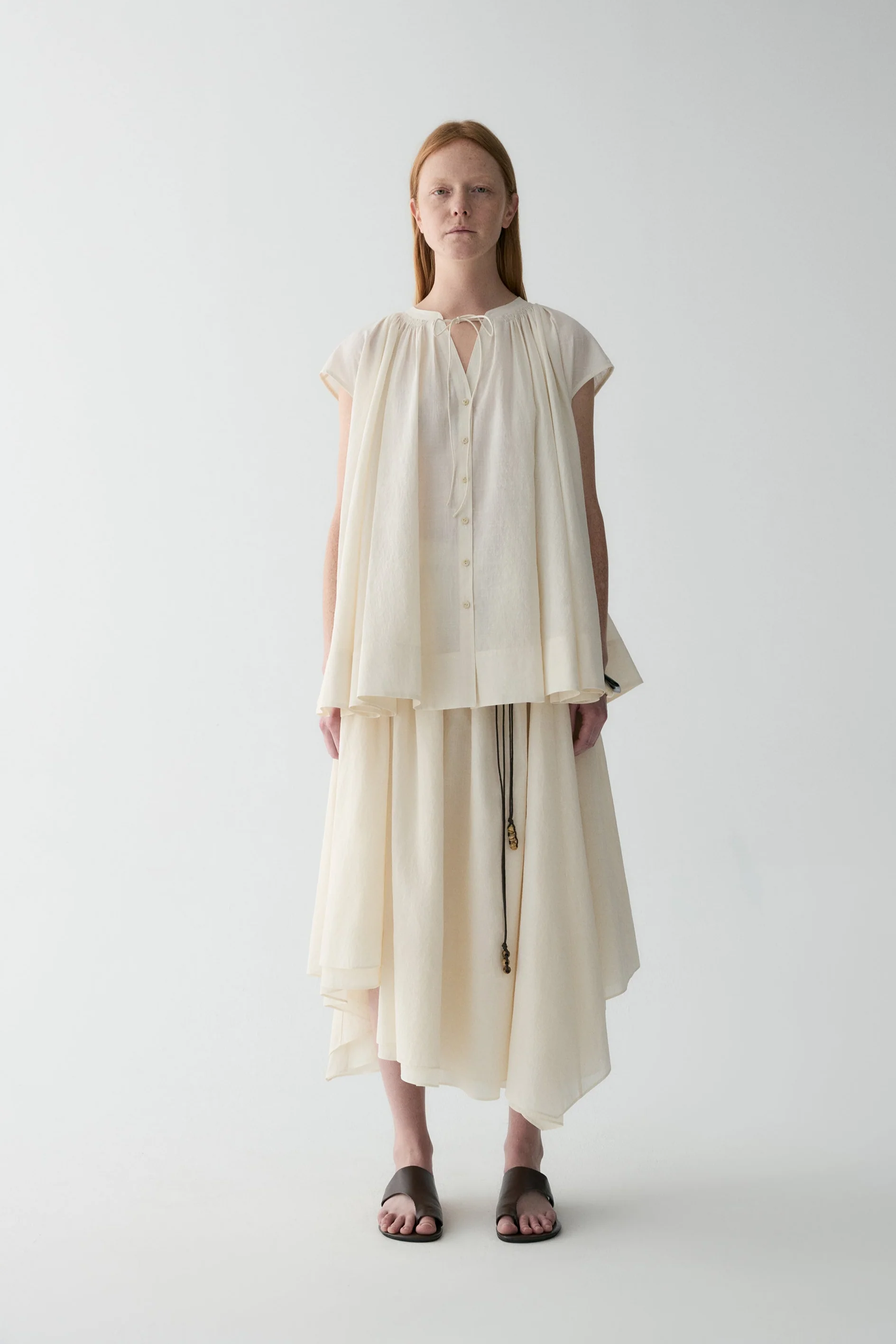 Drawsting Cotton Shirt - Image 4