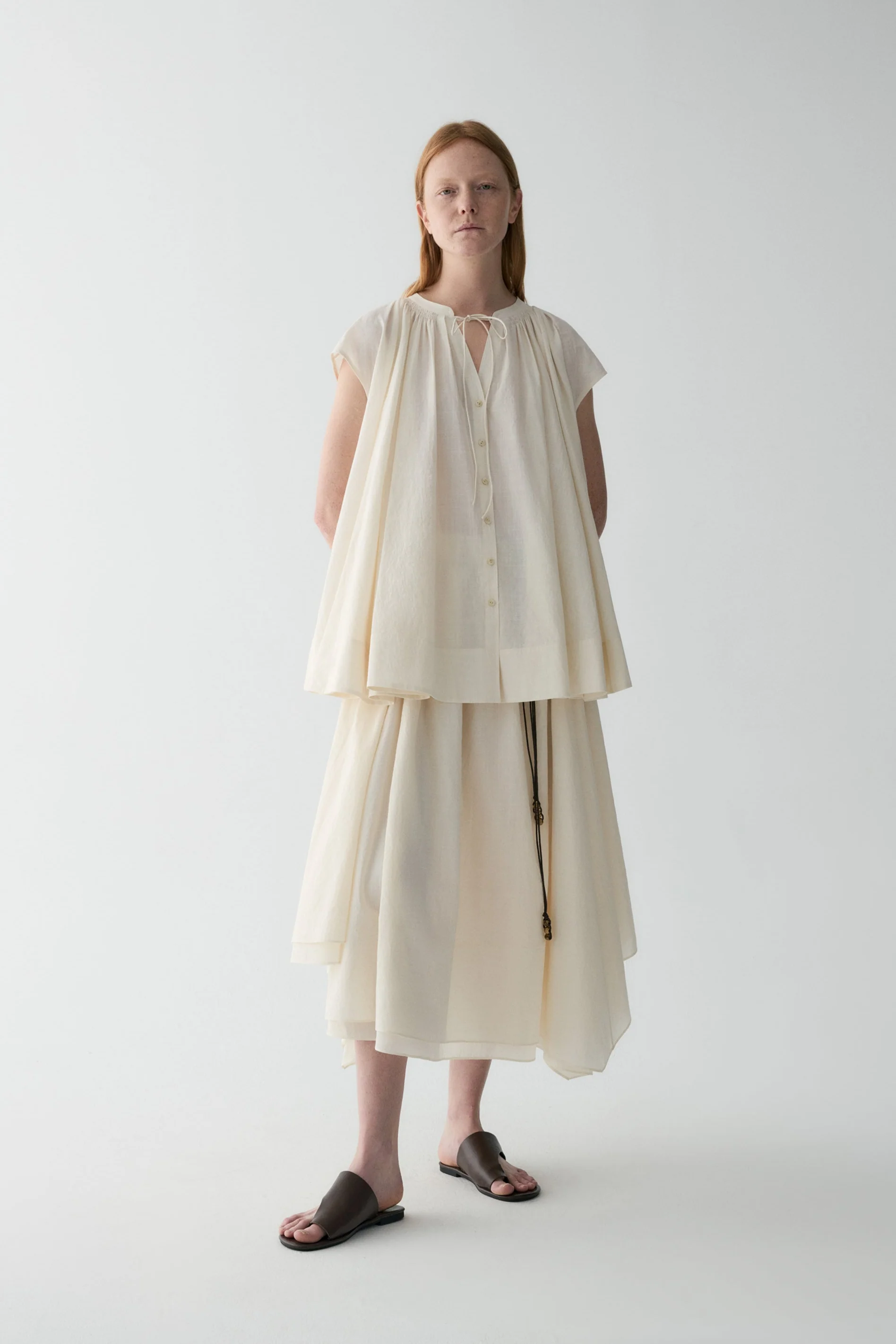 Drawsting Cotton Shirt - Image 5