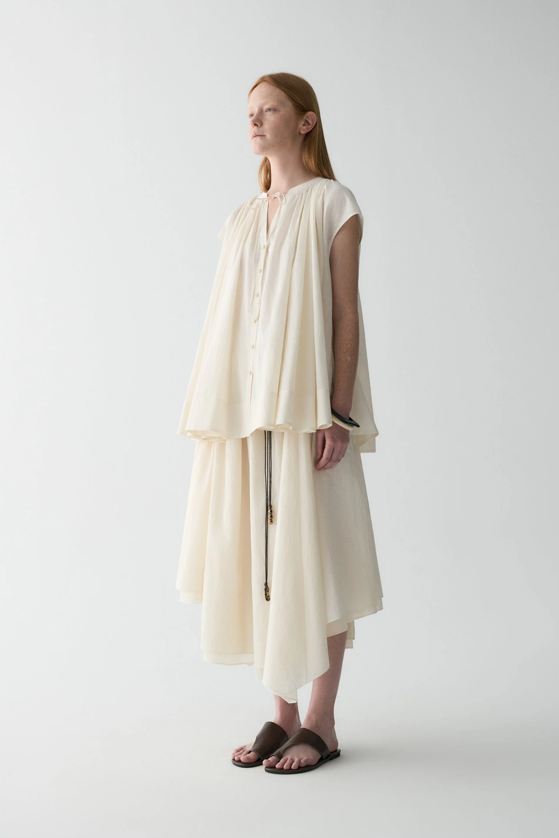 Drawsting Cotton Shirt - Image 7