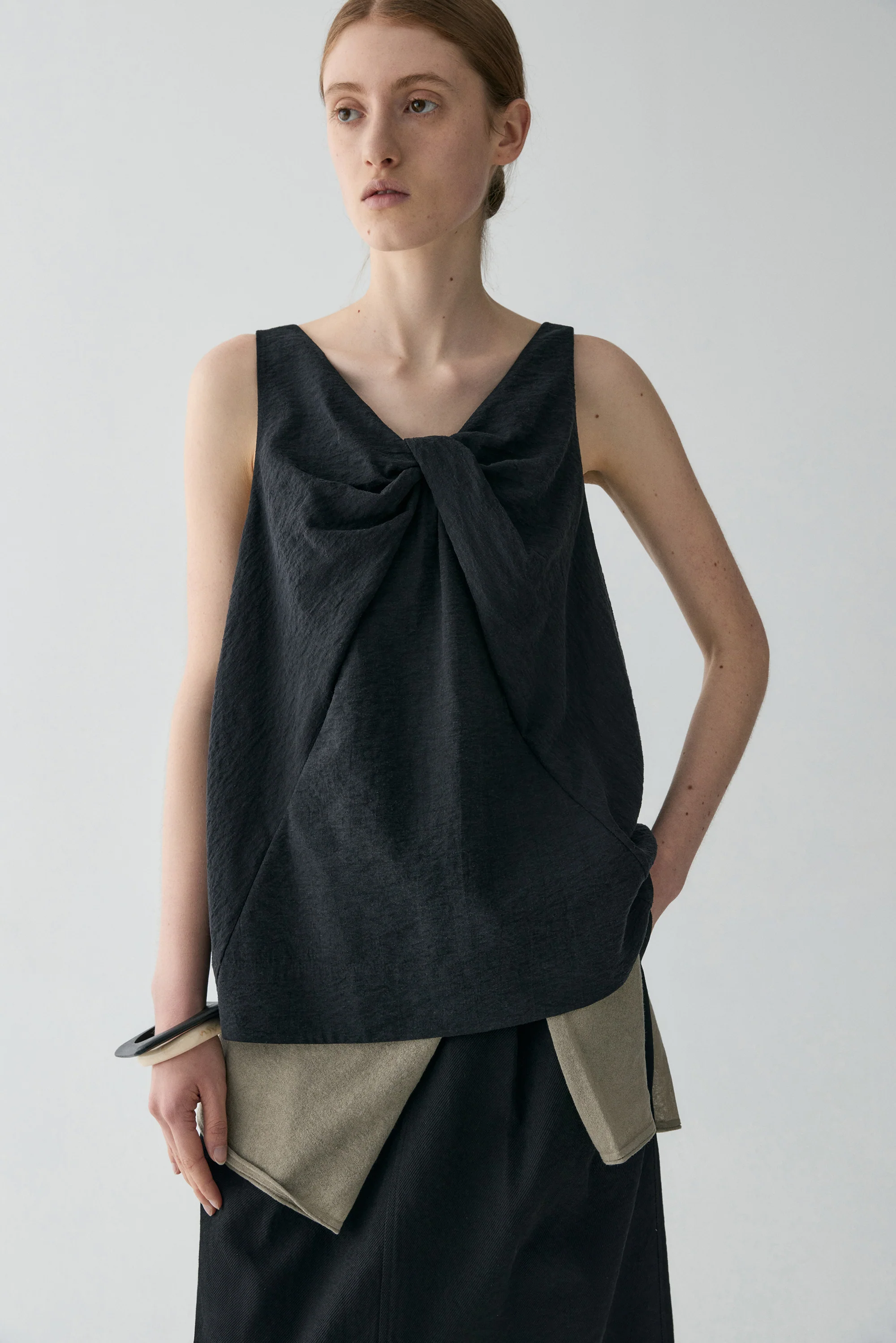 Bow Knot Silk Top - Image 16