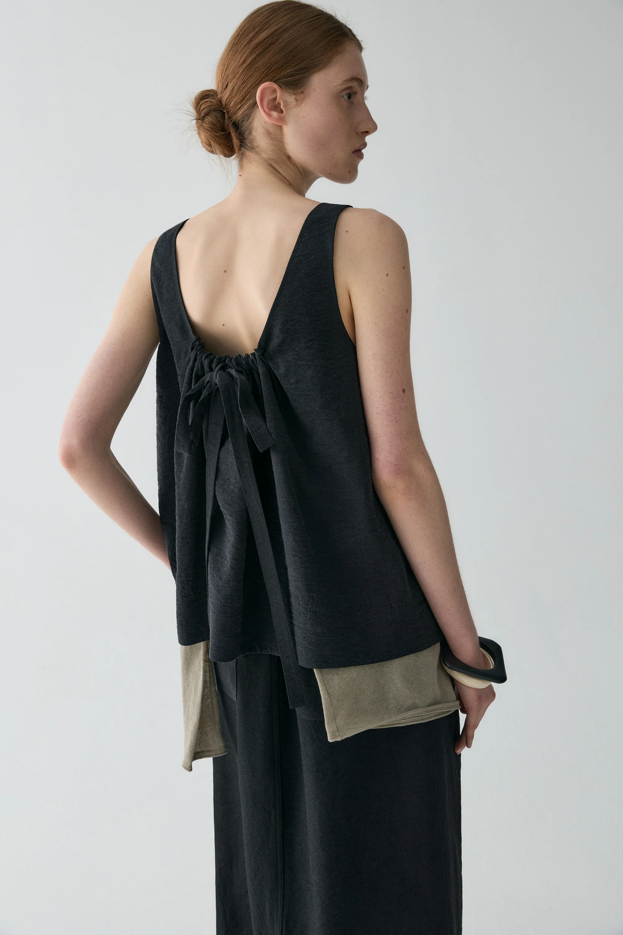 Bow Knot Silk Top - Image 17