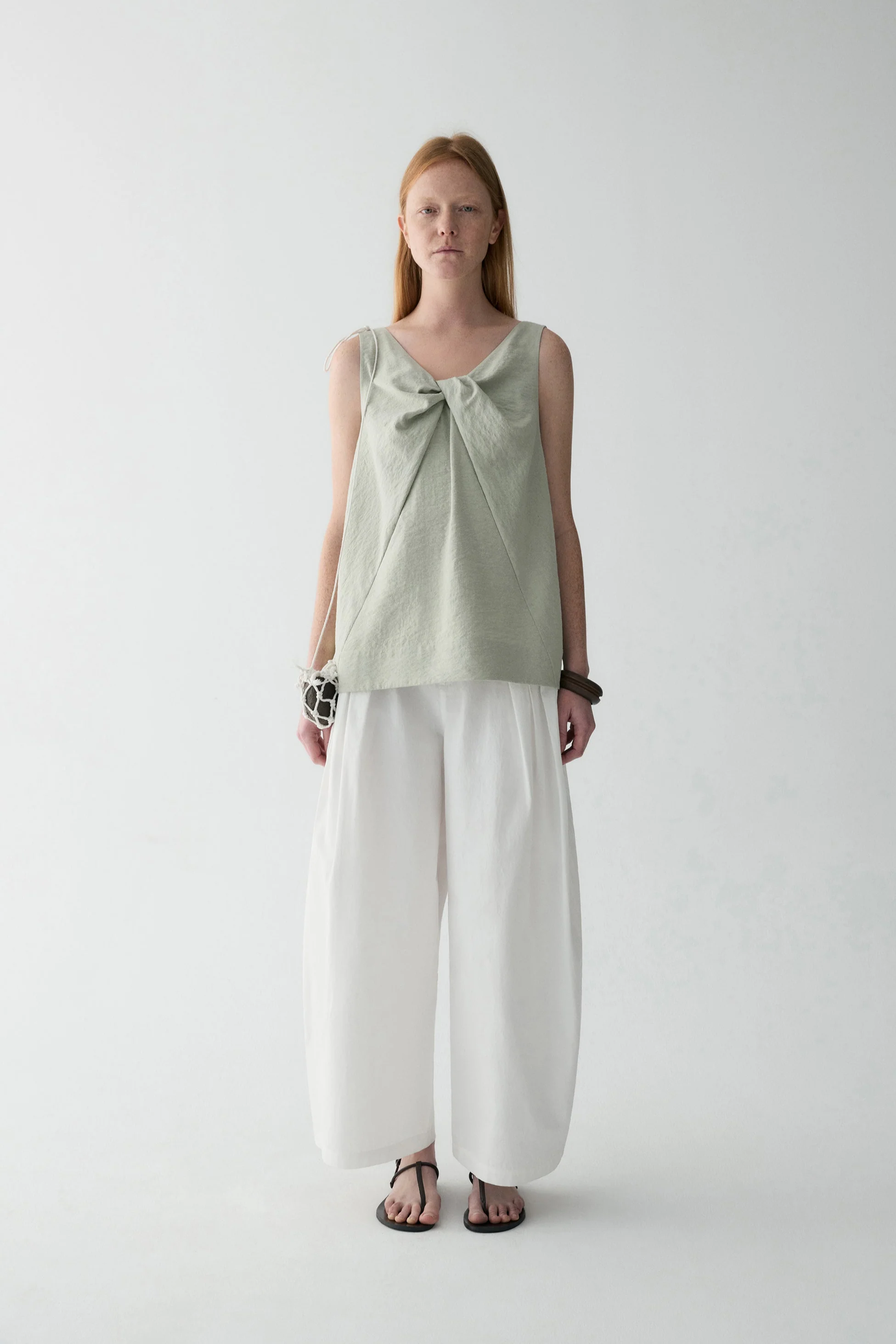 Bow Knot Silk Top - Image 4