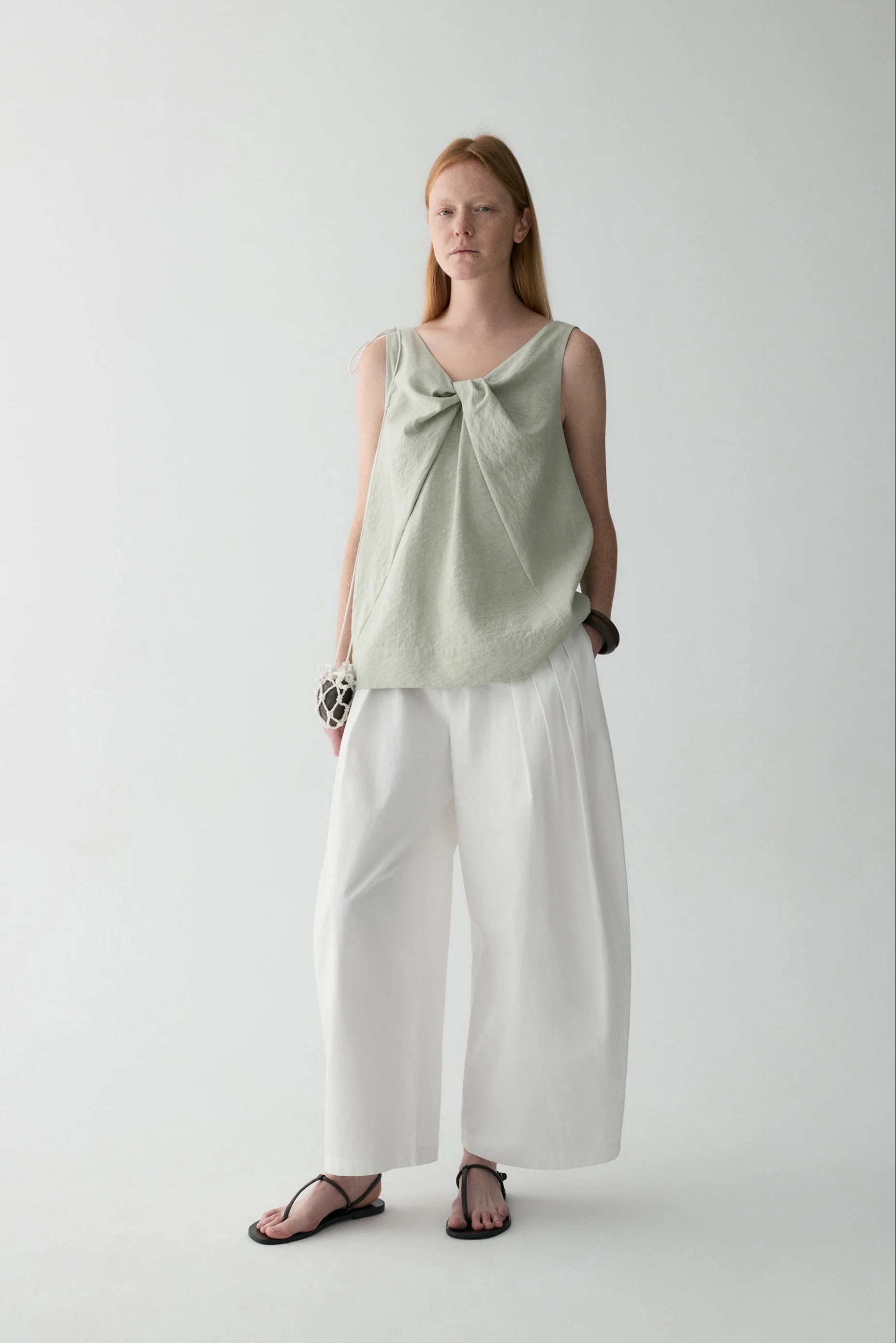 Bow Knot Silk Top - Image 5