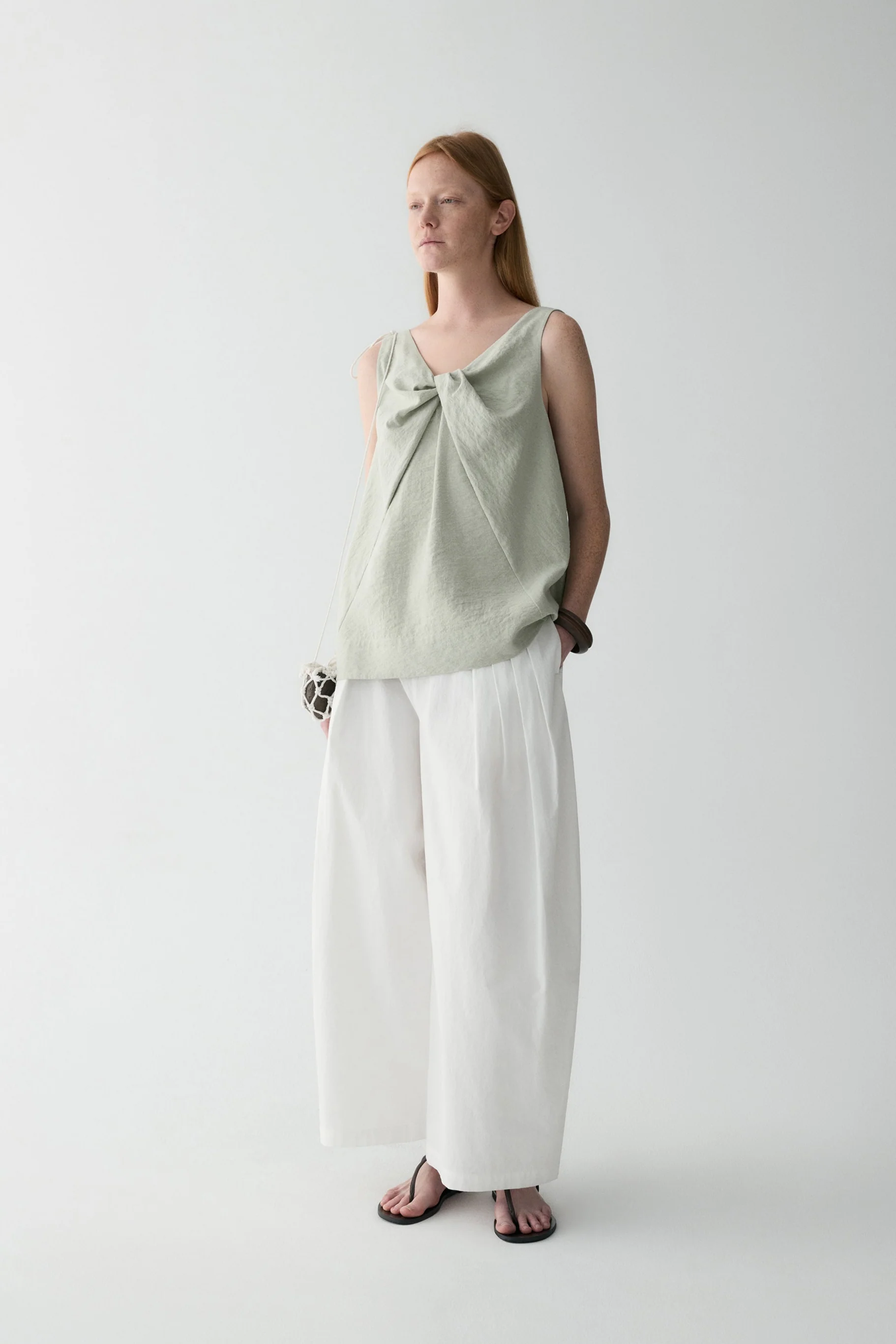 Bow Knot Silk Top - Image 6