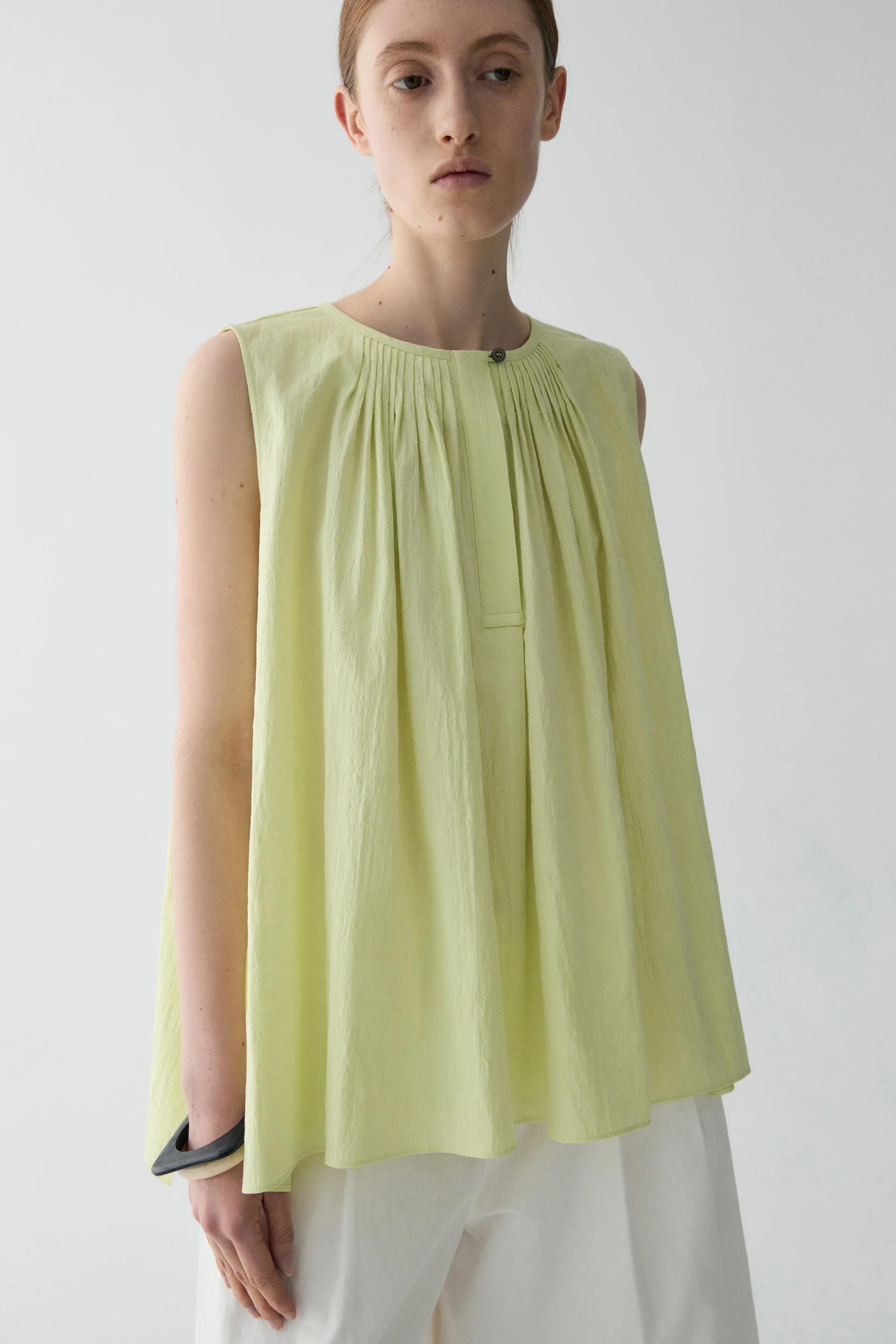 Pleated Cotton Top - Image 19