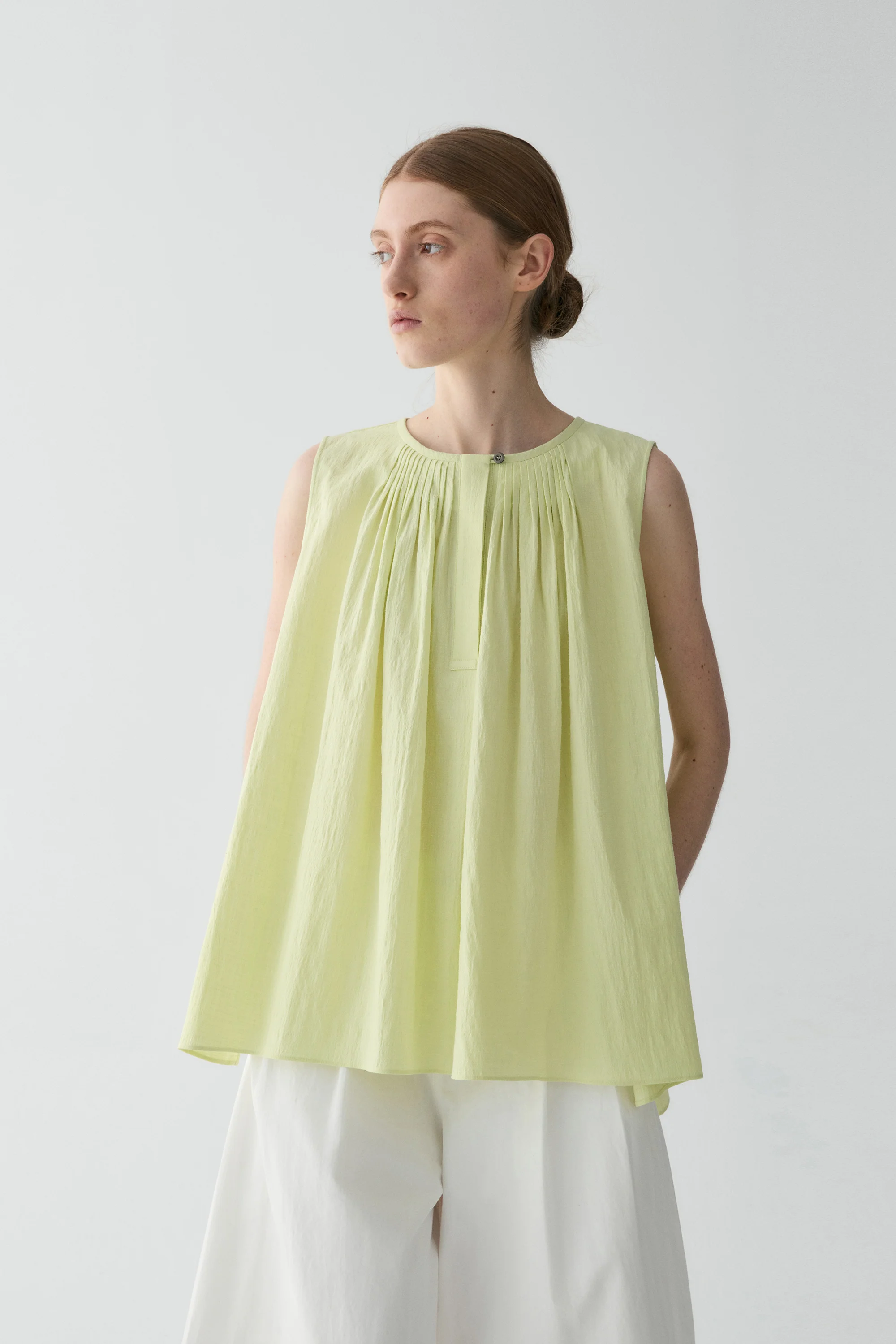 Pleated Cotton Top - Image 4