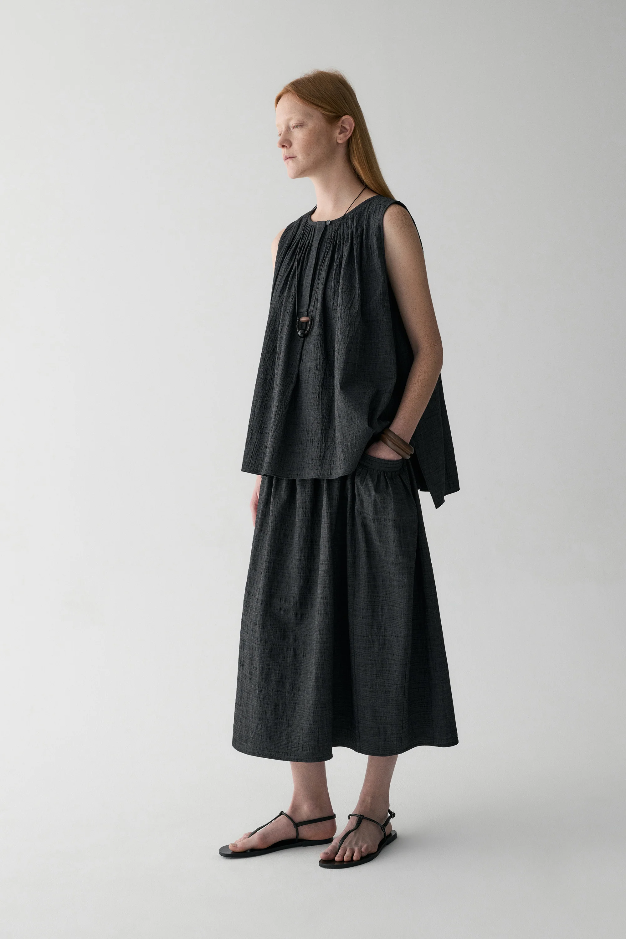 Pleated Cotton Top - Image 7