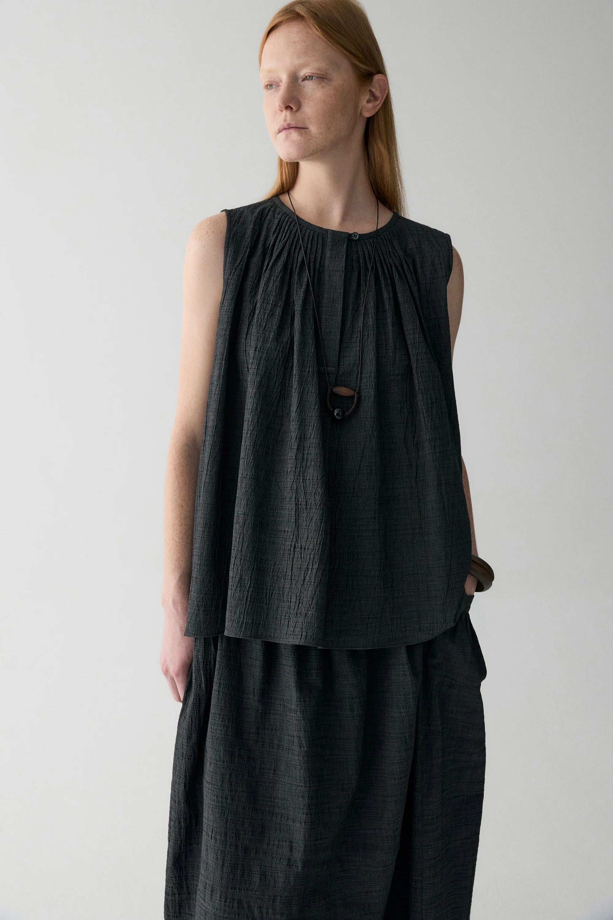 Pleated Cotton Top - Image 8