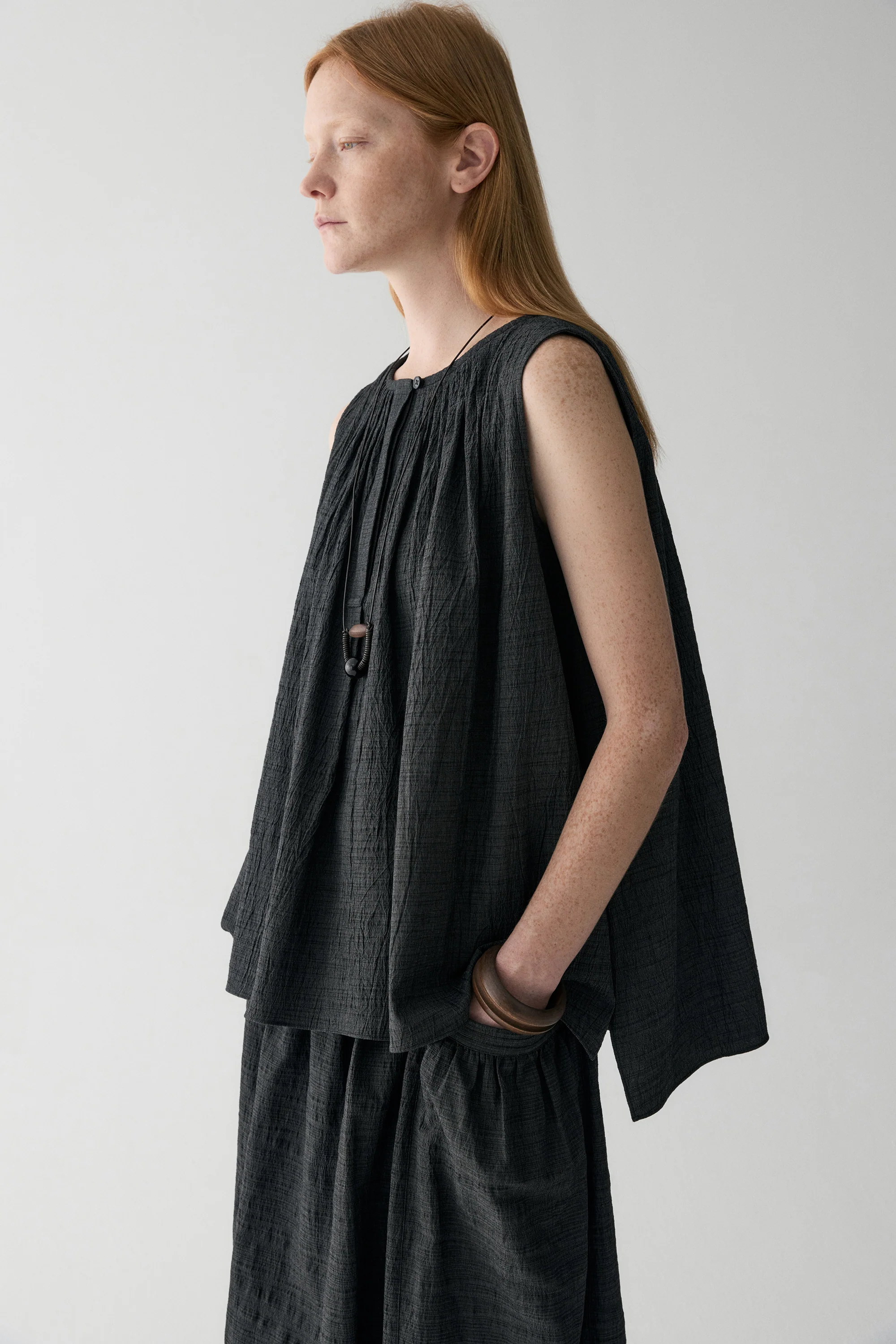 Pleated Cotton Top - Image 9